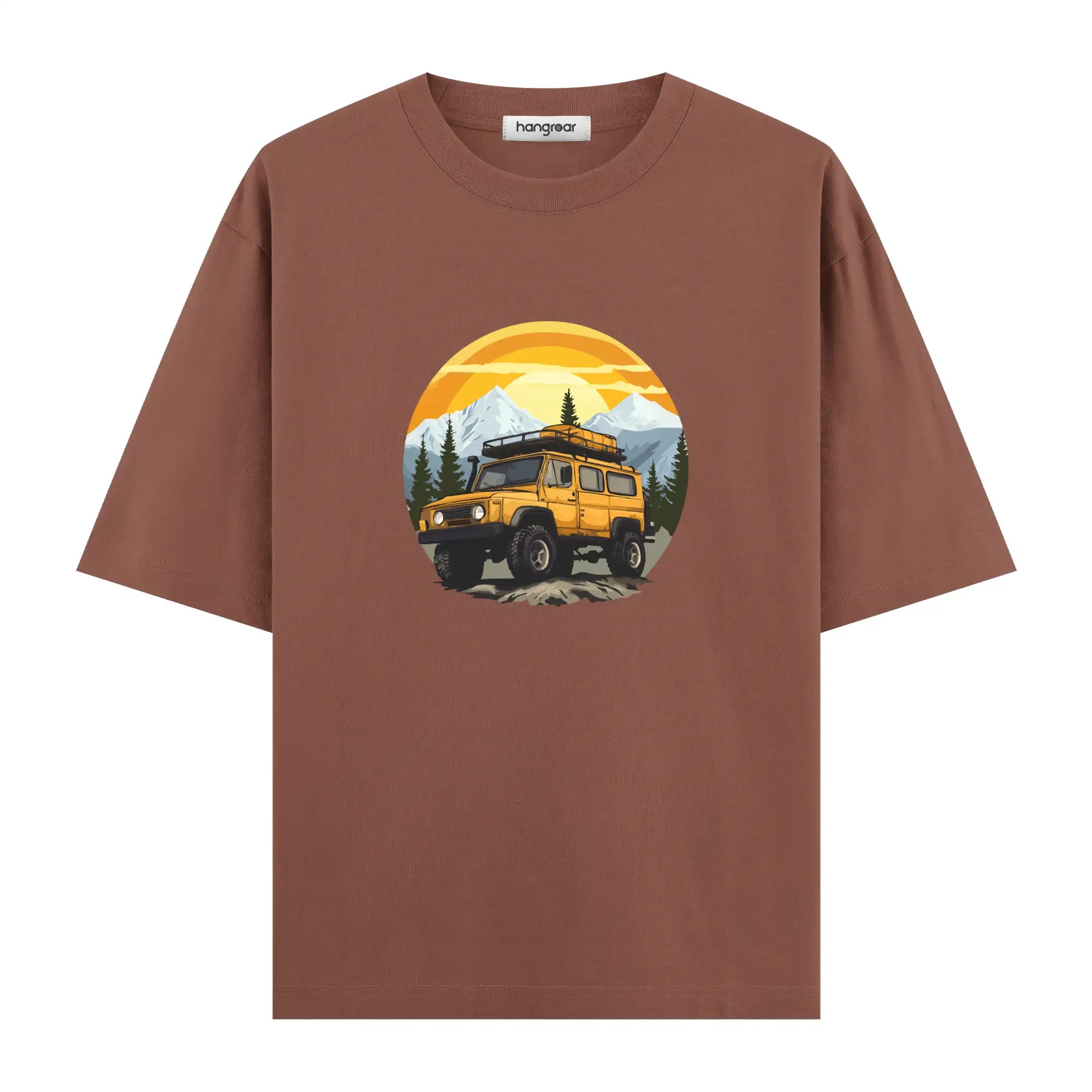 Offroad Sunrise - Oversize Tişört