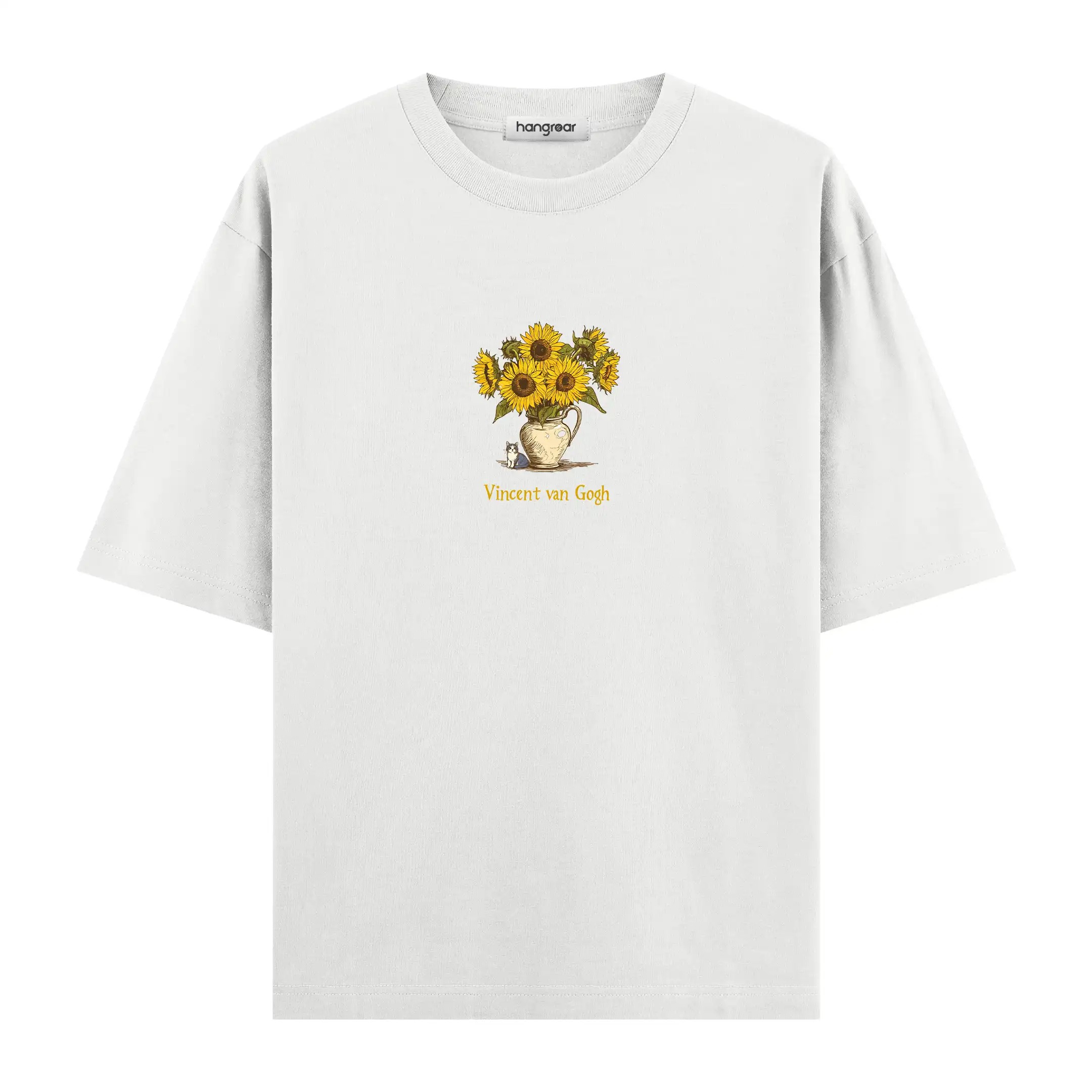 Van Gogh Sunflowers - Oversize Tişört