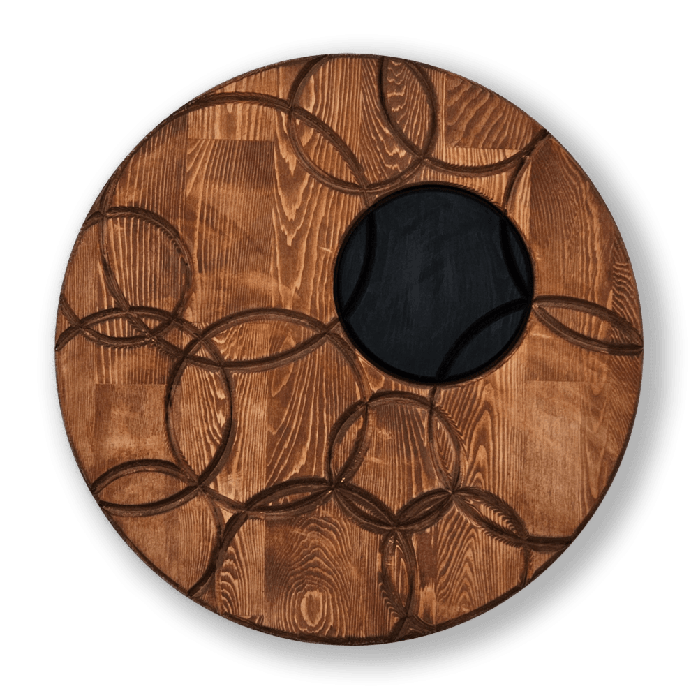 Solid Wooden Circles Art