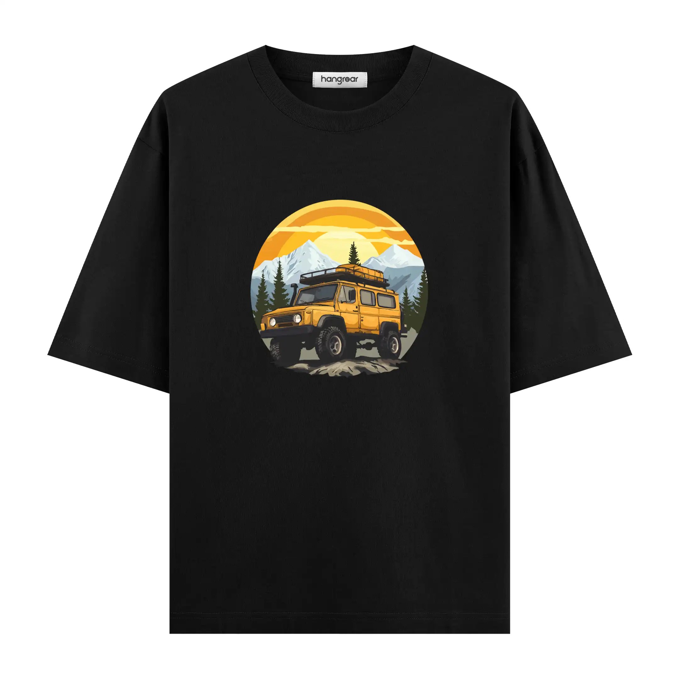 Offroad Sunrise - Oversize Tişört