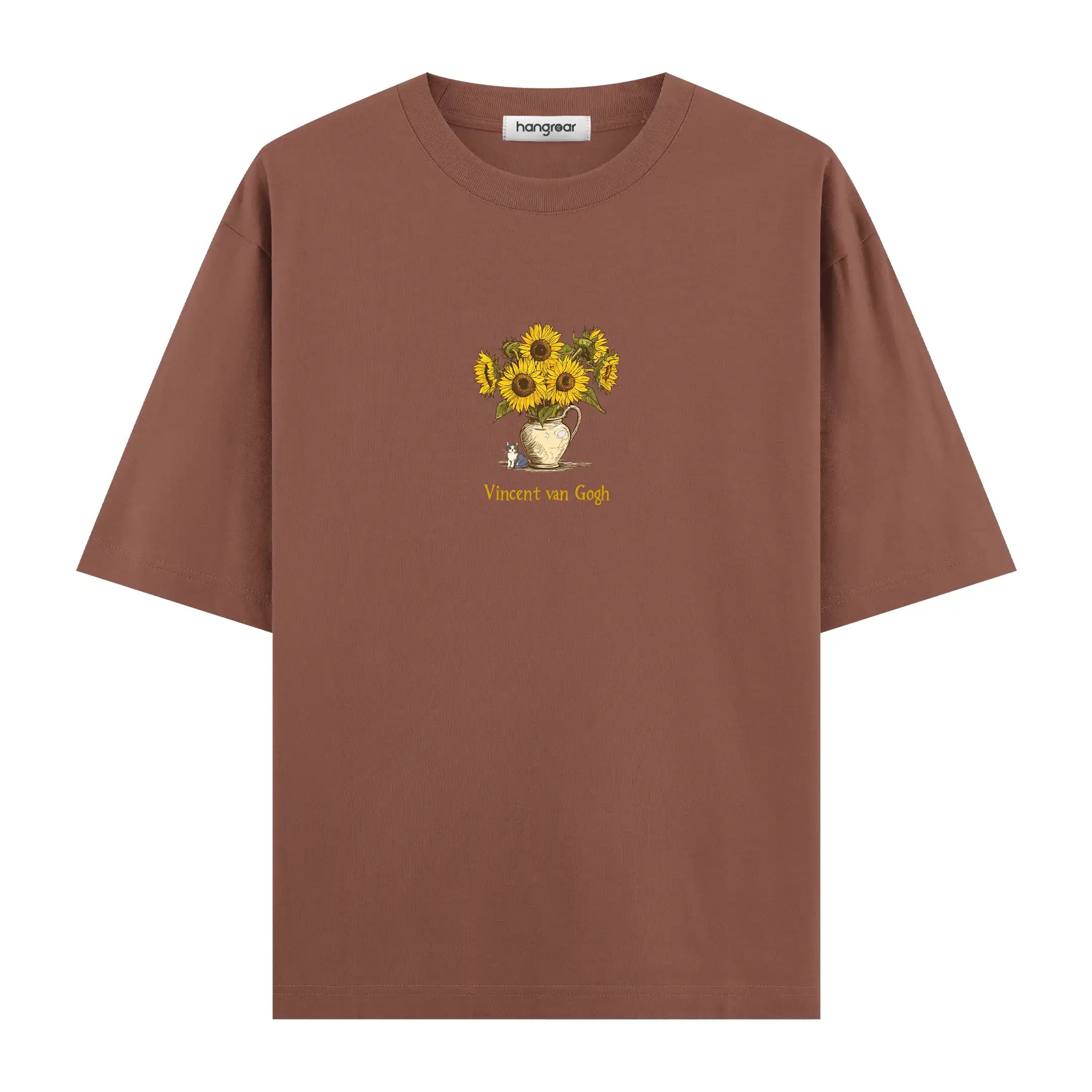 Van Gogh Sunflowers - Oversize Tişört