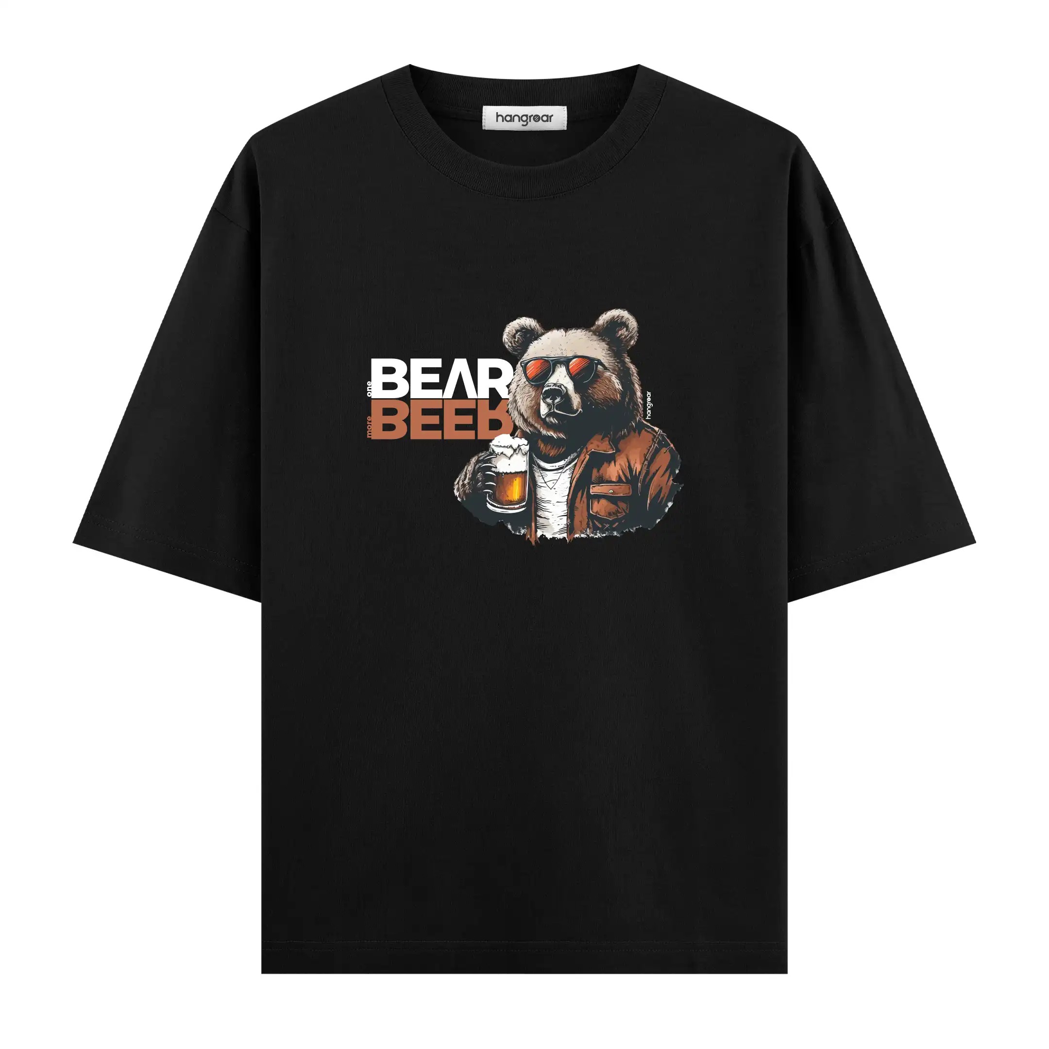 Beer and Bear - Oversize Tişört