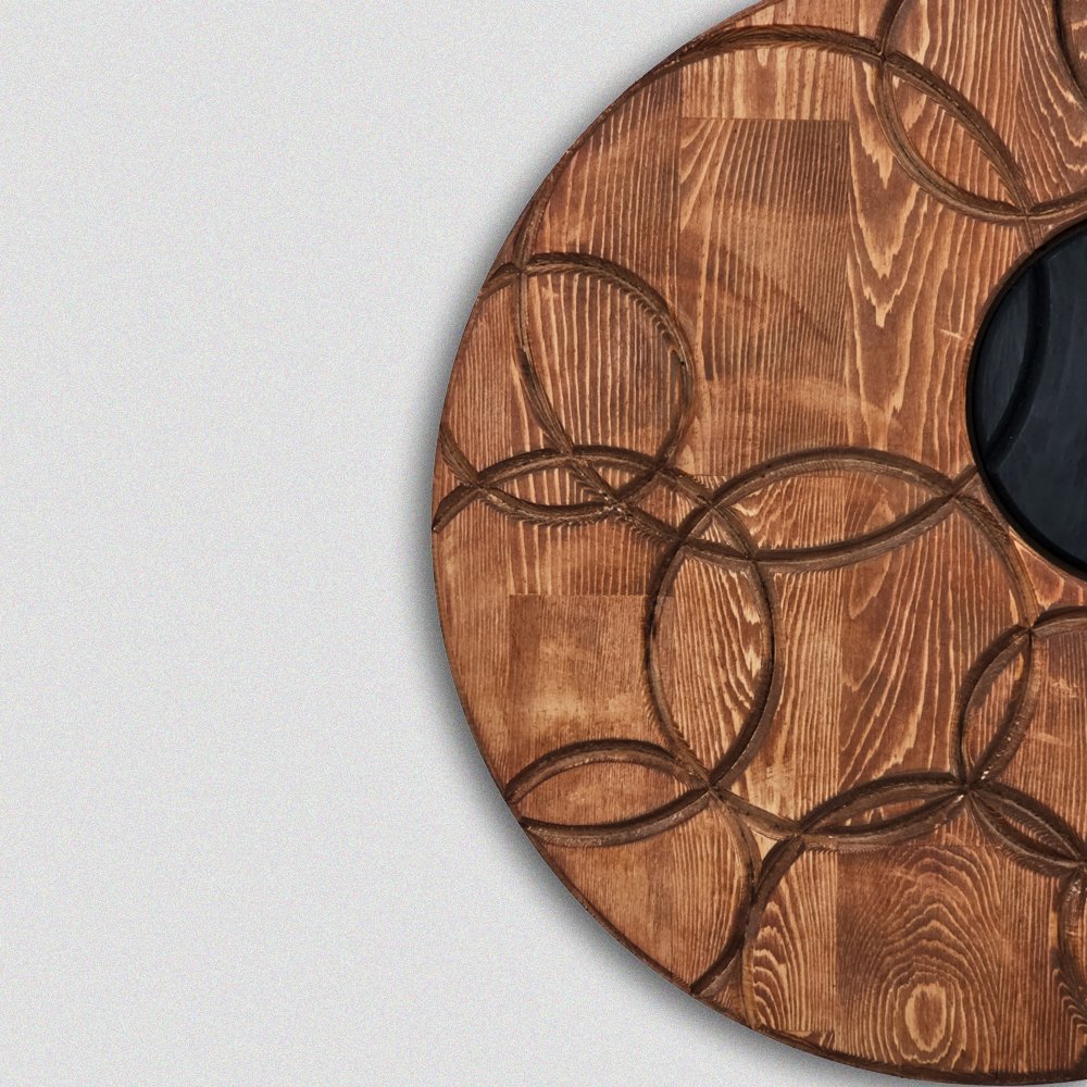 Solid Wooden Circles Art