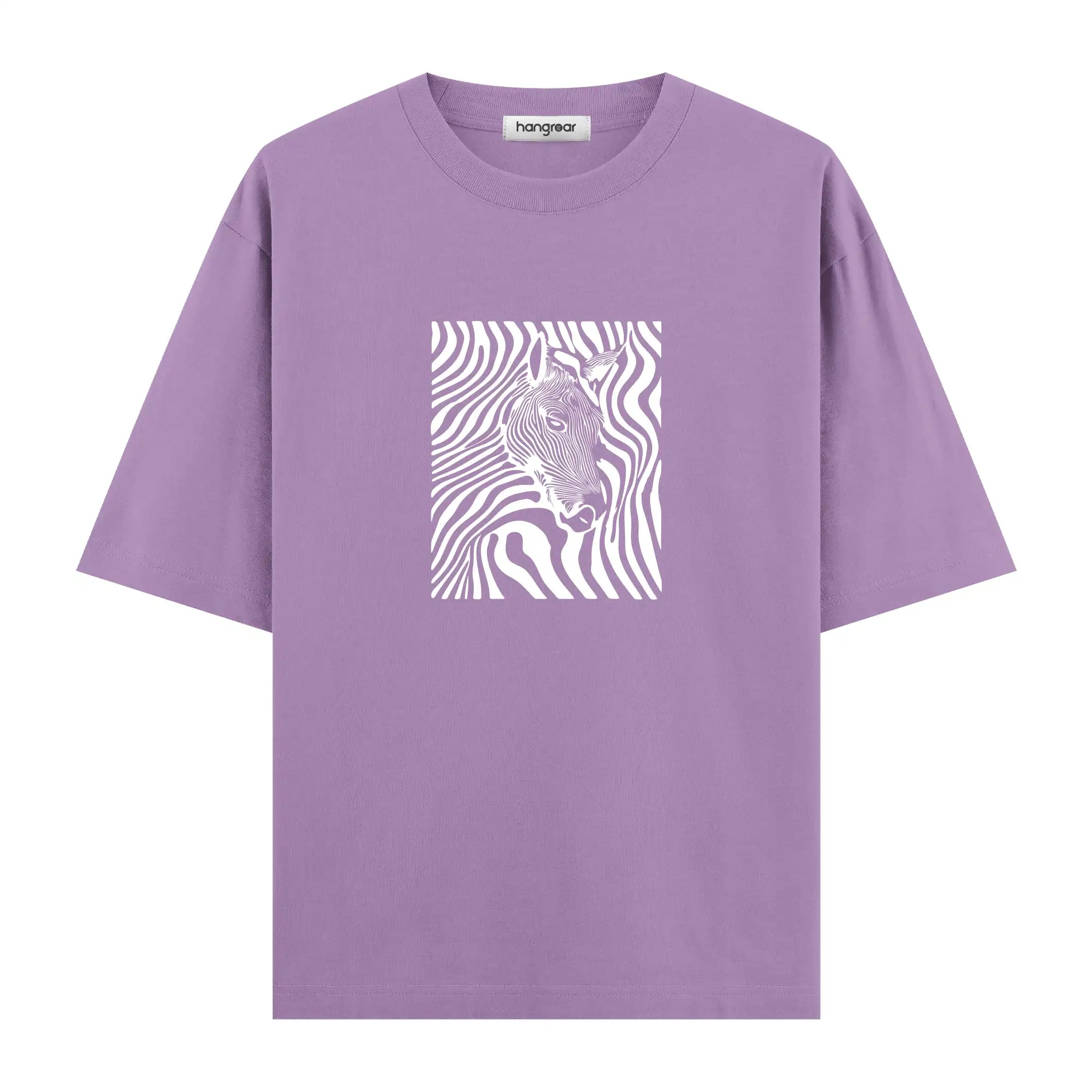 Line Art Horse - Oversize Tişört
