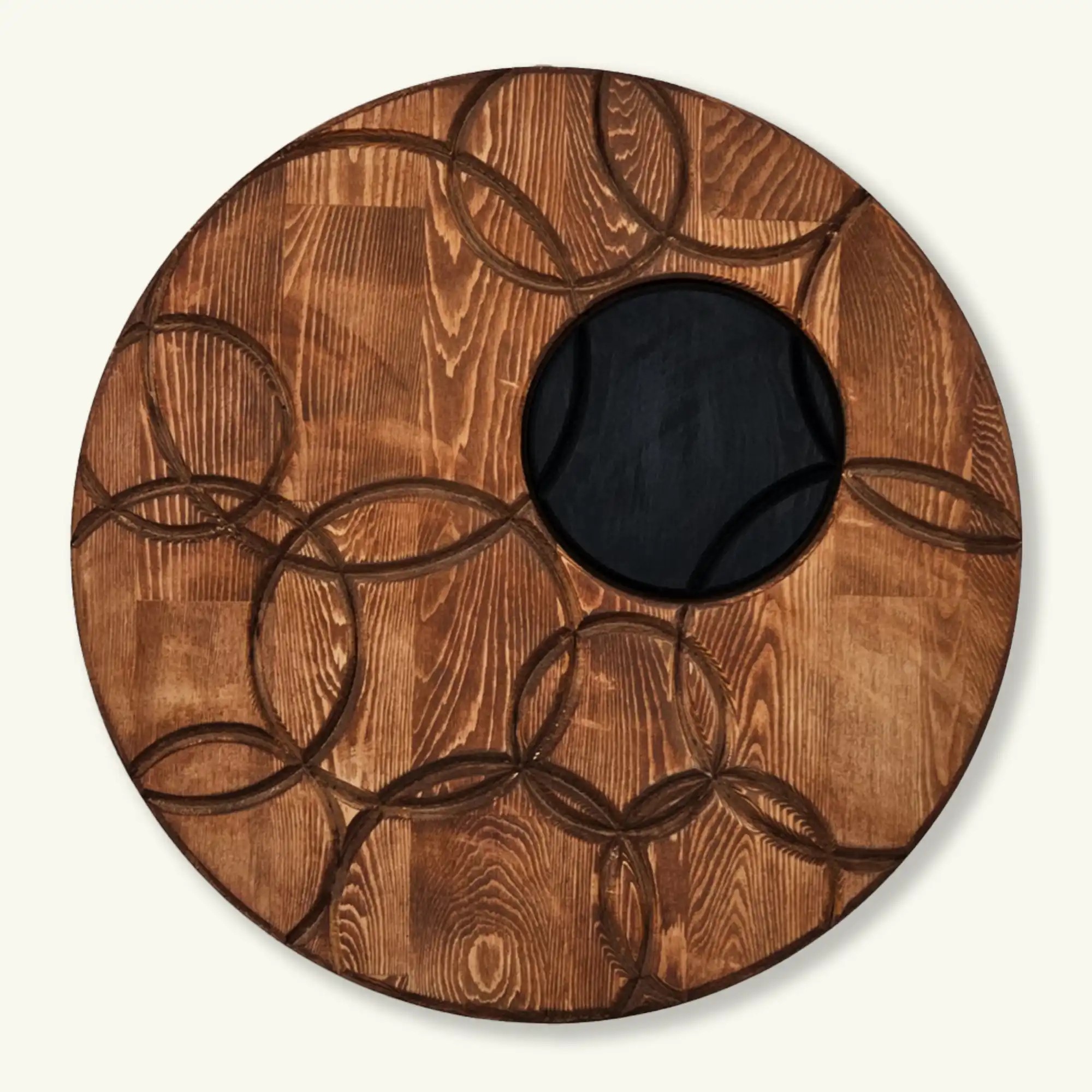 Solid Wooden Circles Art