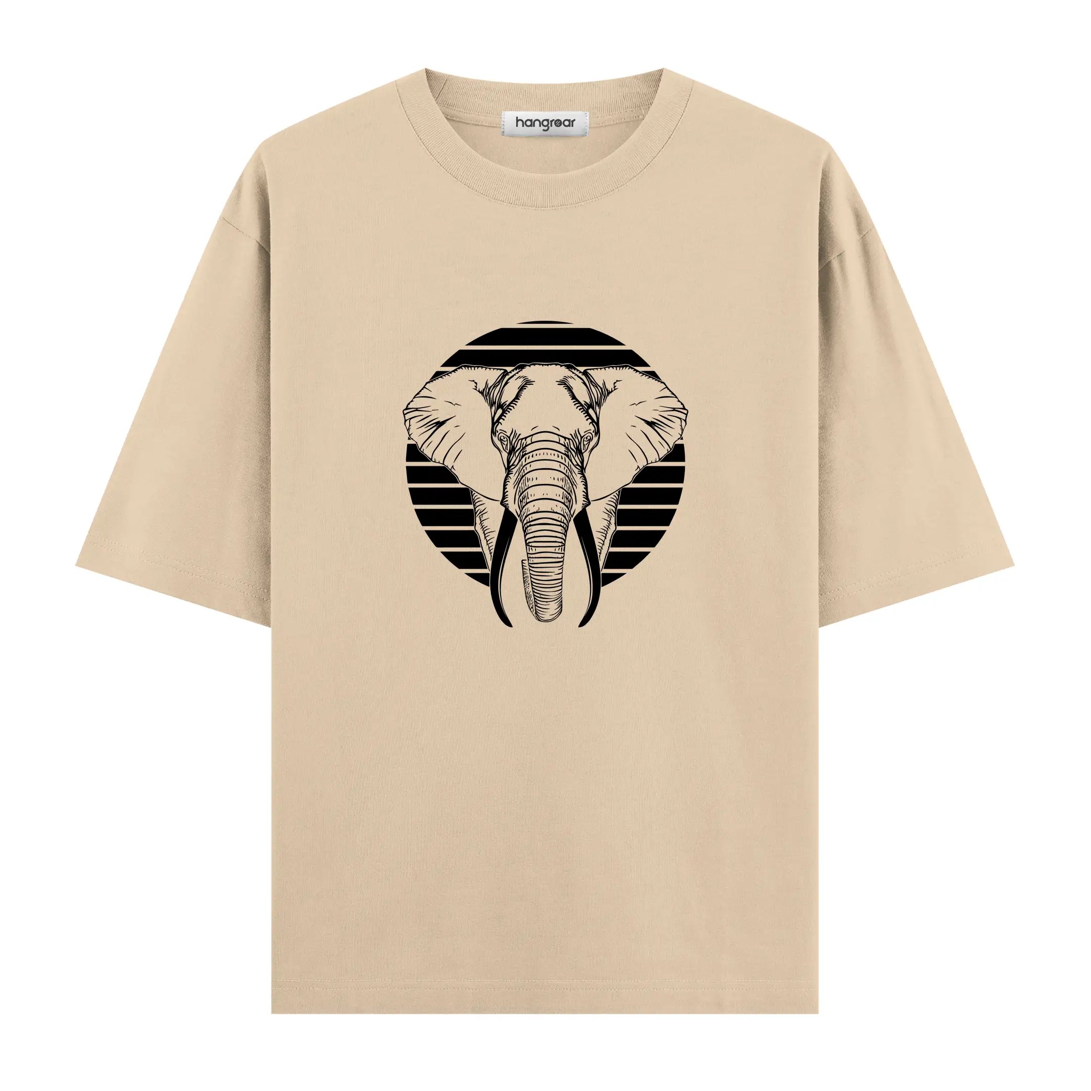 Elephant Line - Oversize Tişört