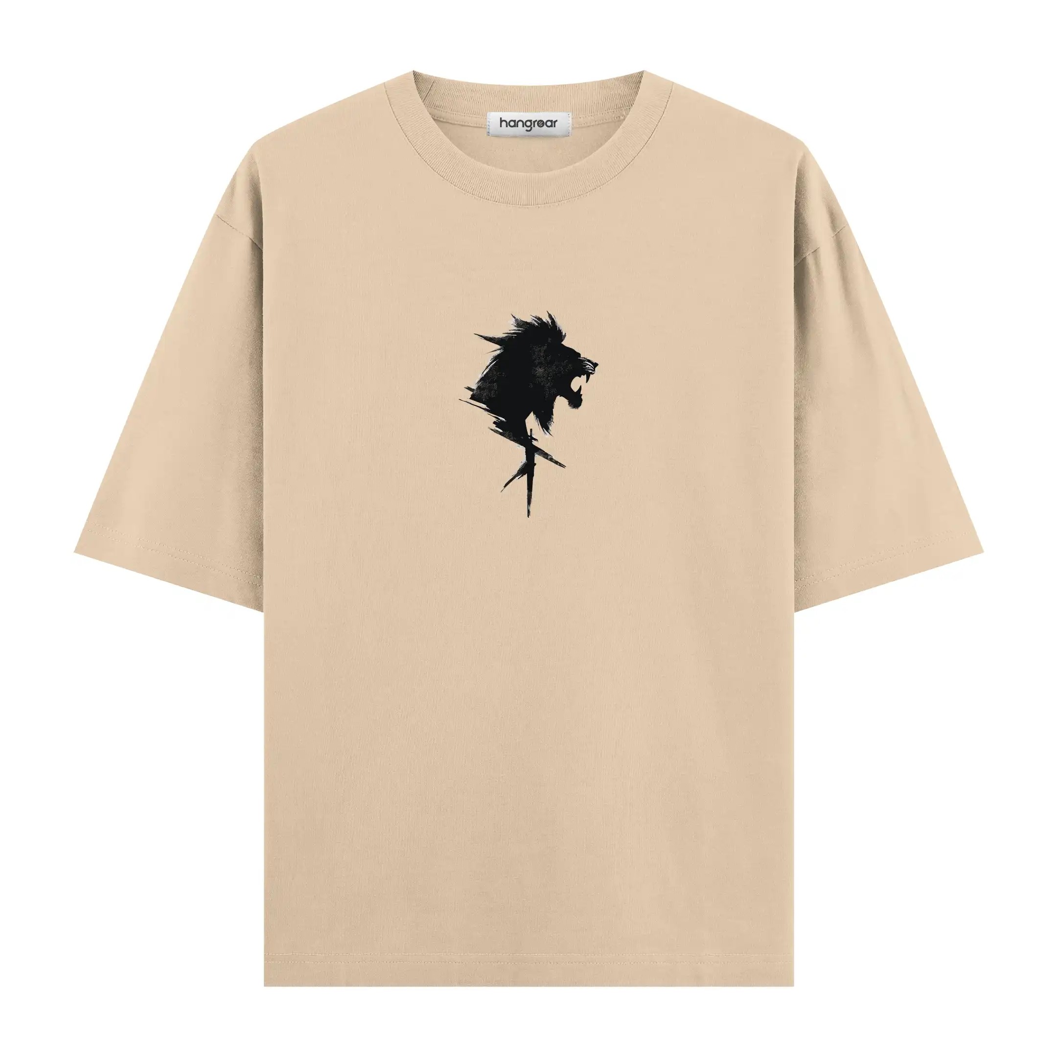 Brush Art Lion Two - Oversize Tişört