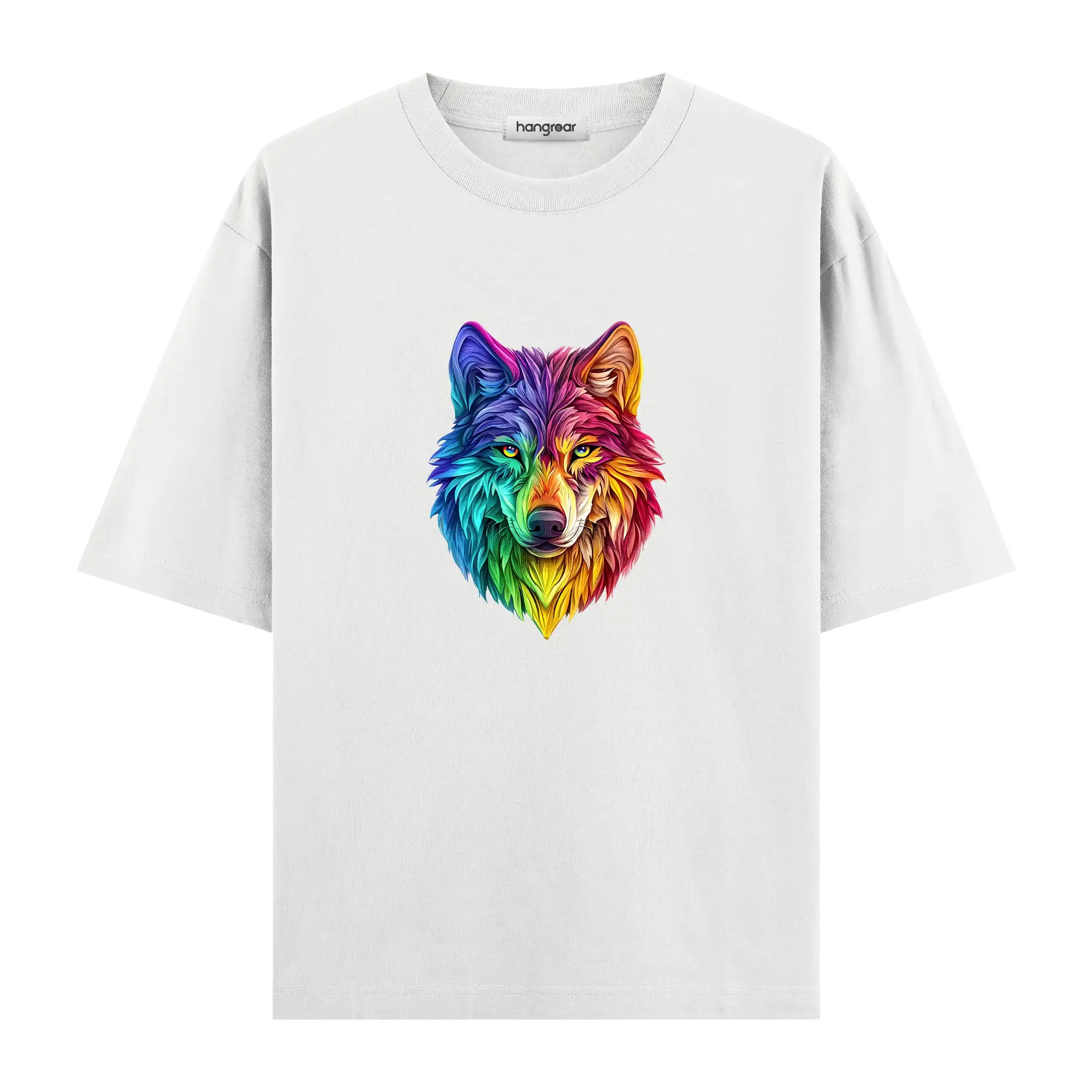 Colorborn Wolf - Oversize Tişört