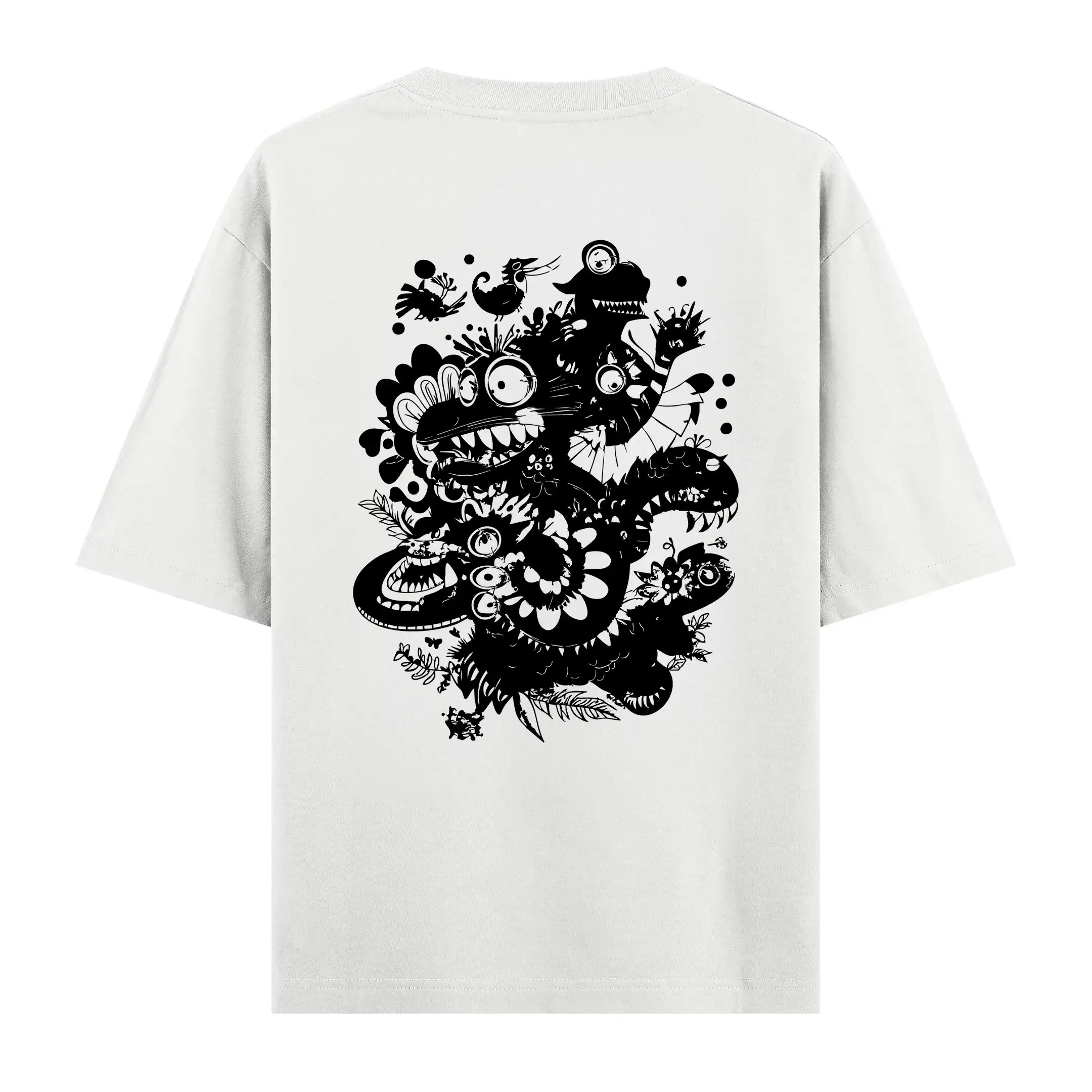 Doodle Beast series no. 01 - Oversize Tişört