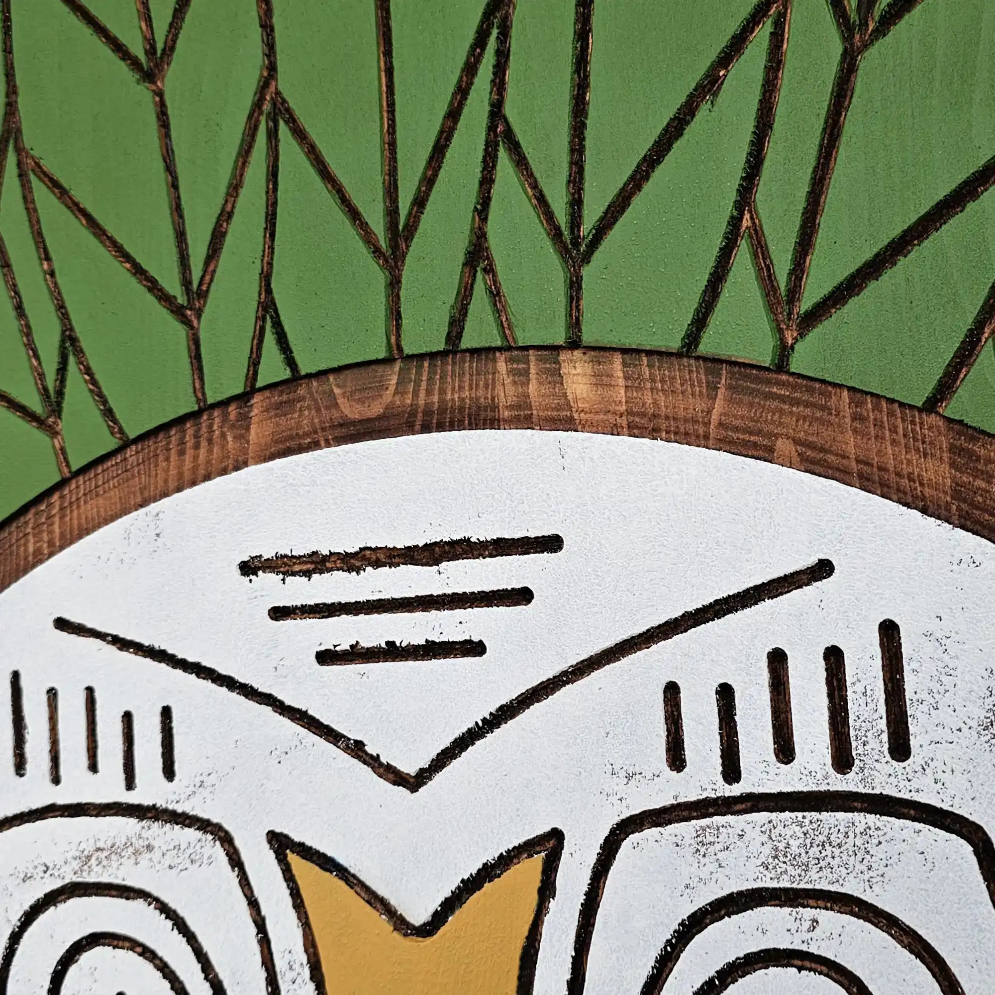 Smiling Tiki Mask Wall Art