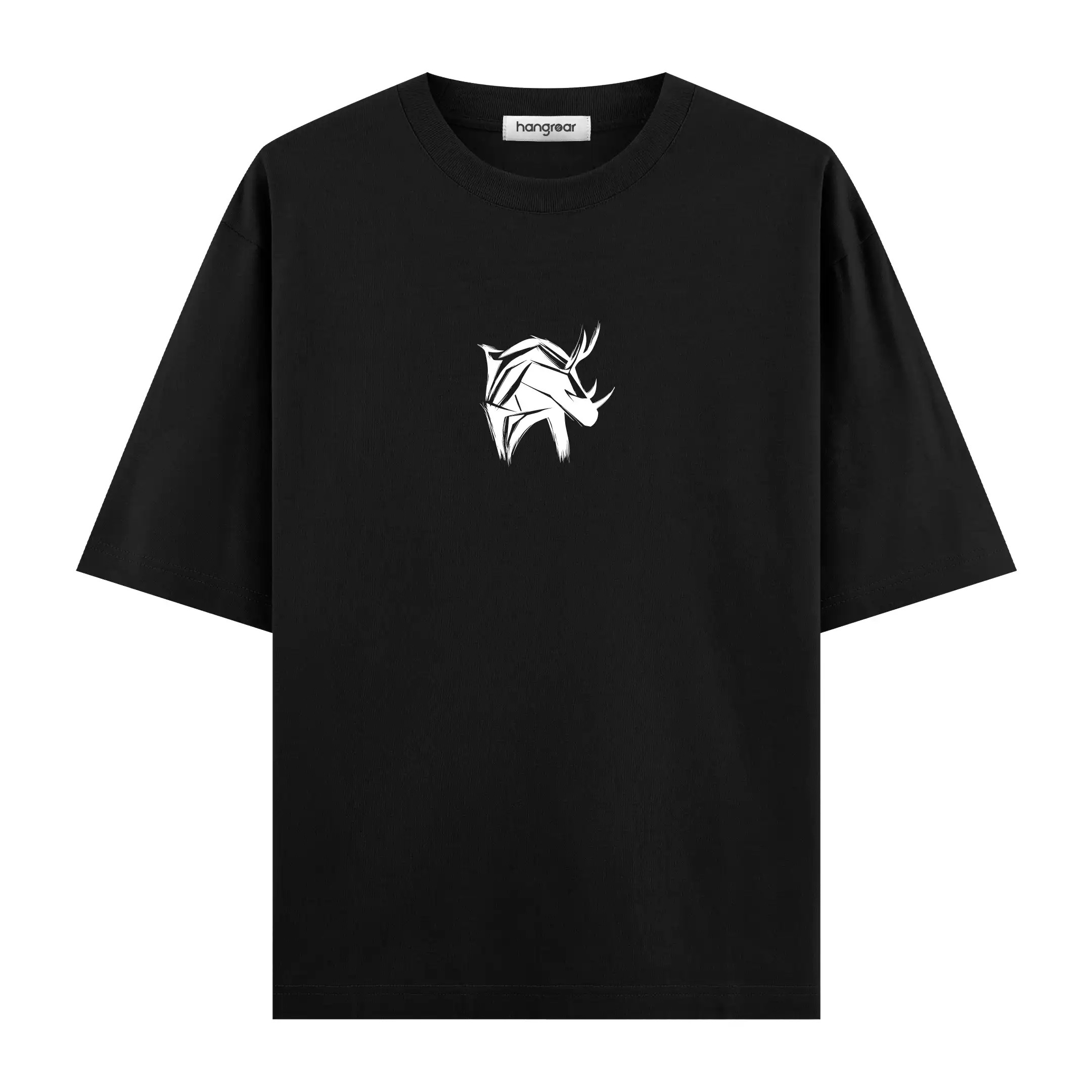 Dark Minimal Horse - Oversize Tişört
