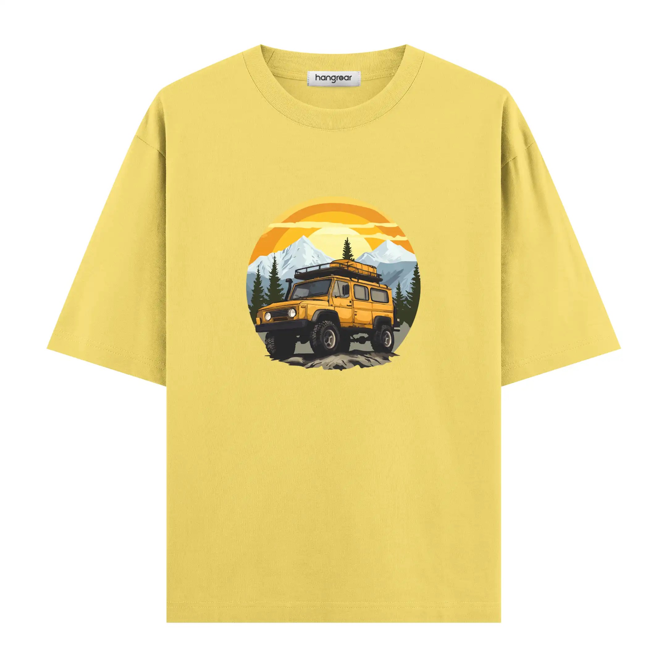 Offroad Sunrise - Oversize Tişört