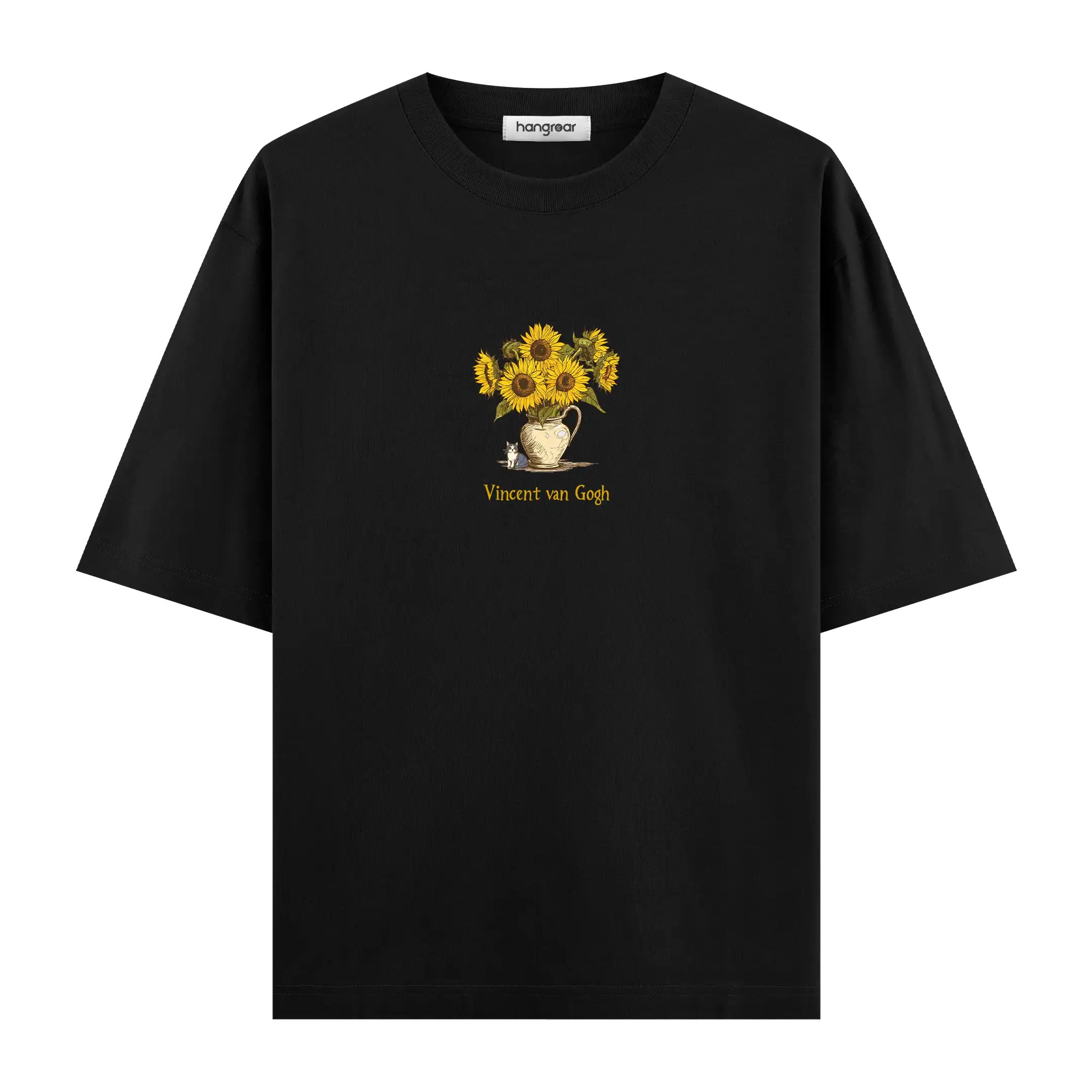 Van Gogh Sunflowers - Oversize Tişört
