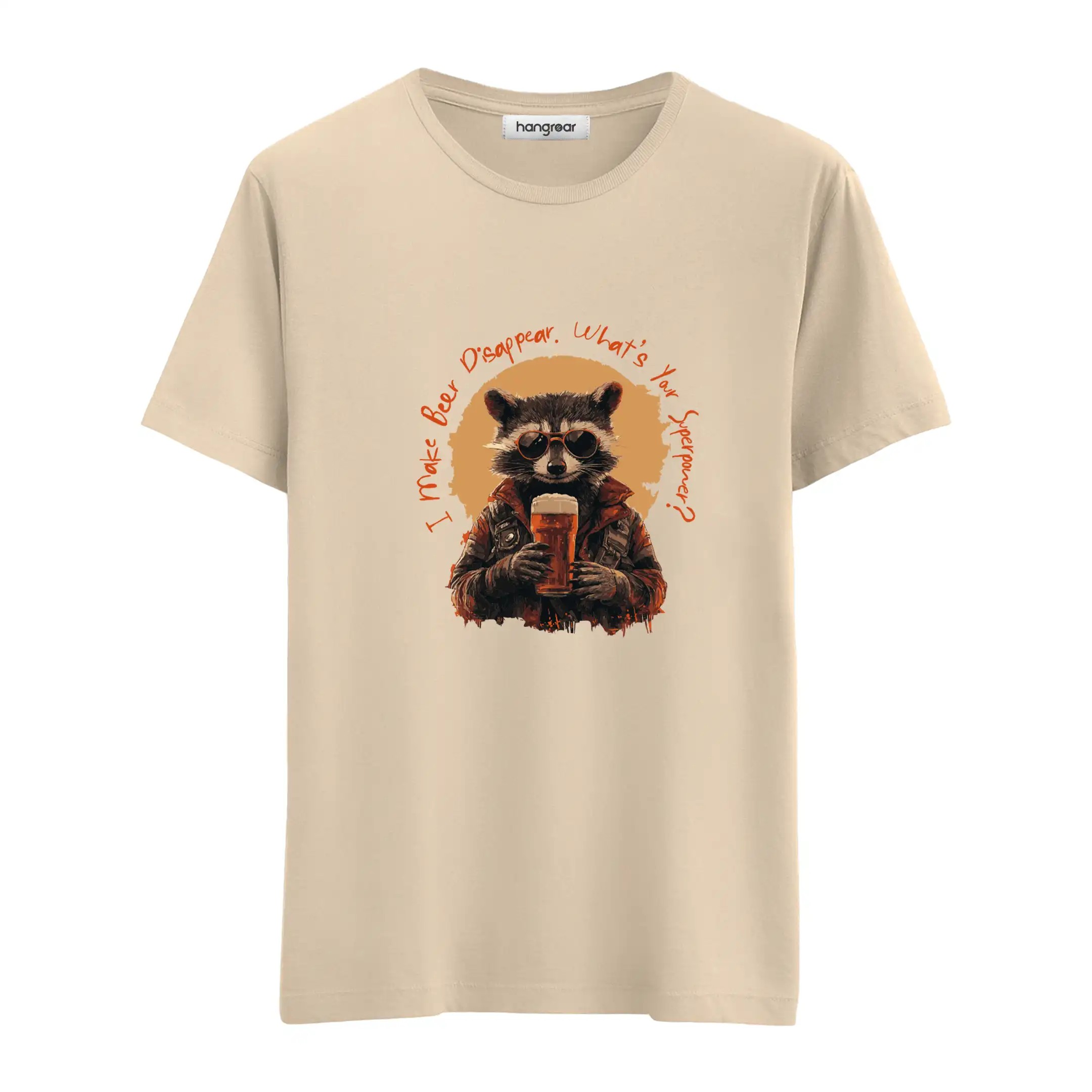 Beer And Raccoon - Regular Tişört