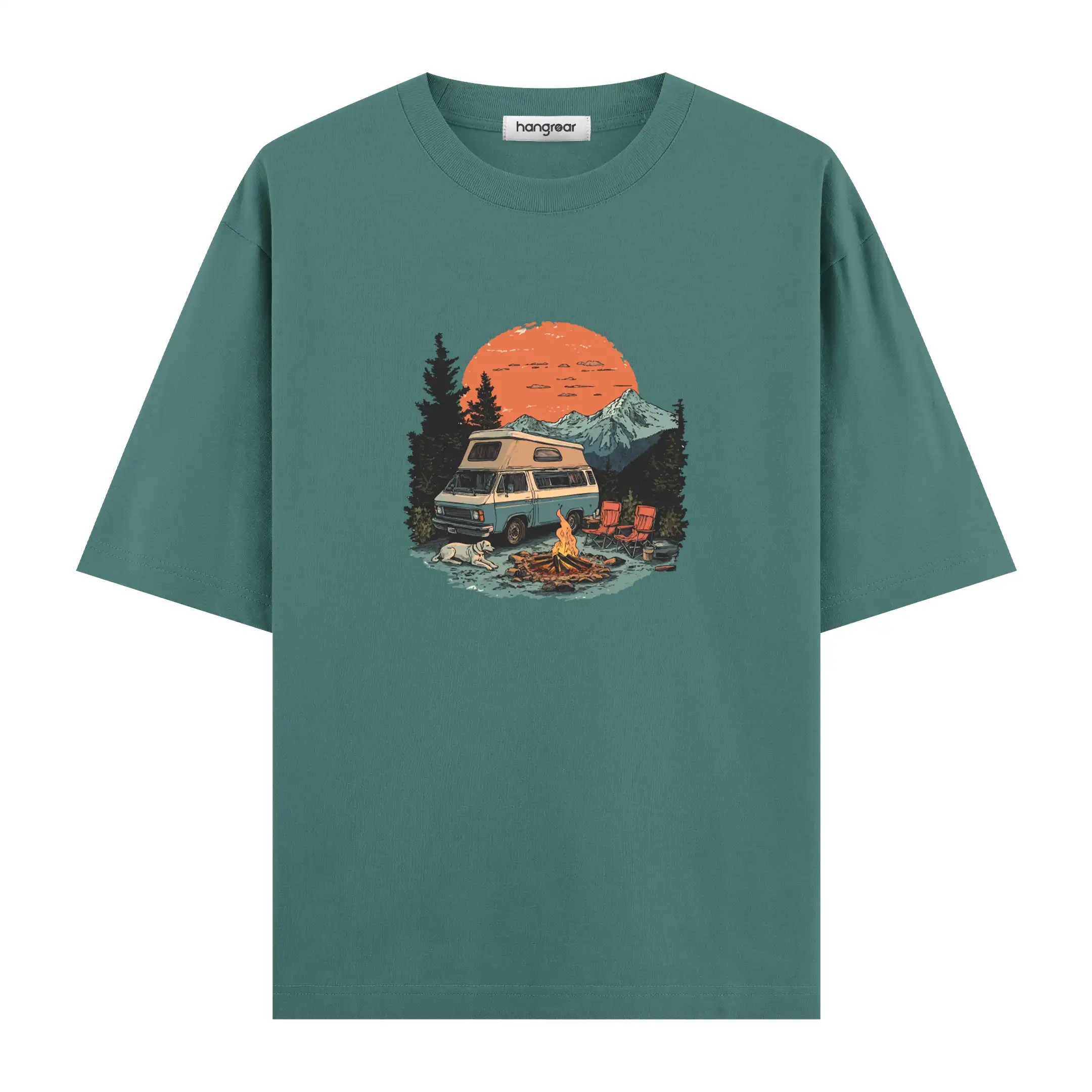 Camp & Calm - Oversize Tişört