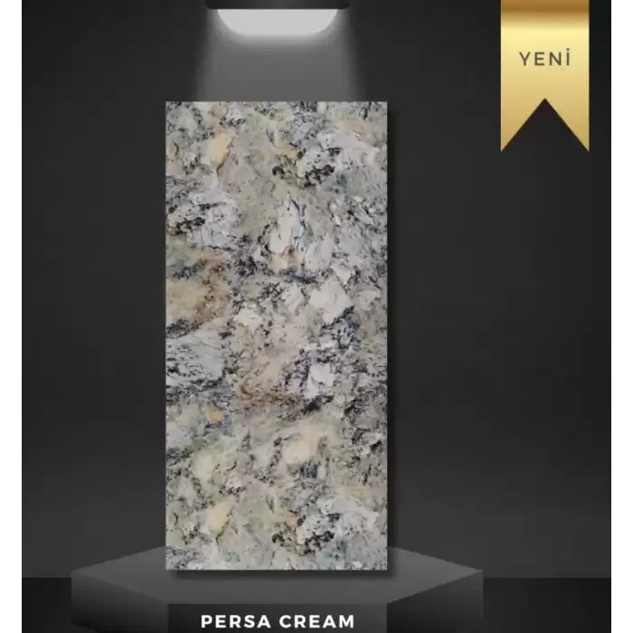 Persa Cream  Mermer Desenli Pvc Duvar Paneli 122x244 cm