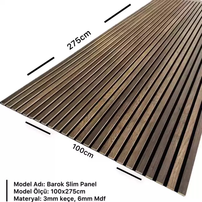 Barok Keçeli Slim Panel