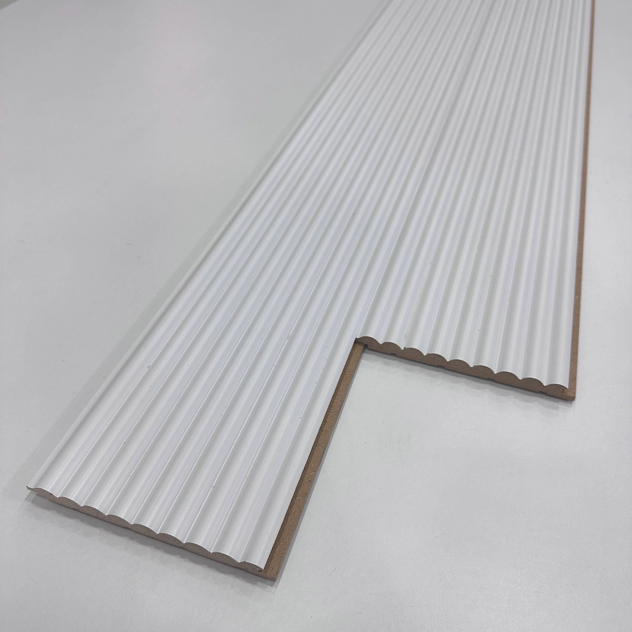 Wave 15 cm Beyaz Mdf Duvar Paneli 