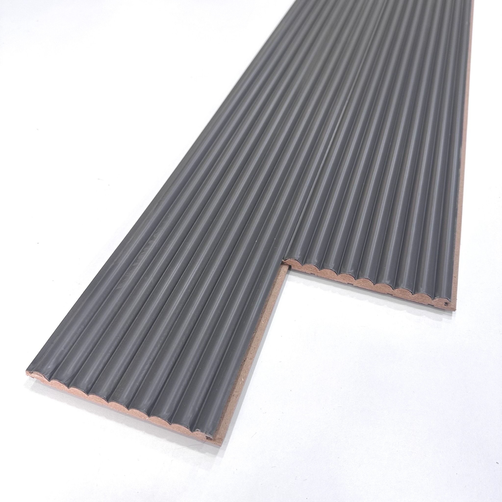 Wave 15 cm Antrasit Mdf Duvar Paneli