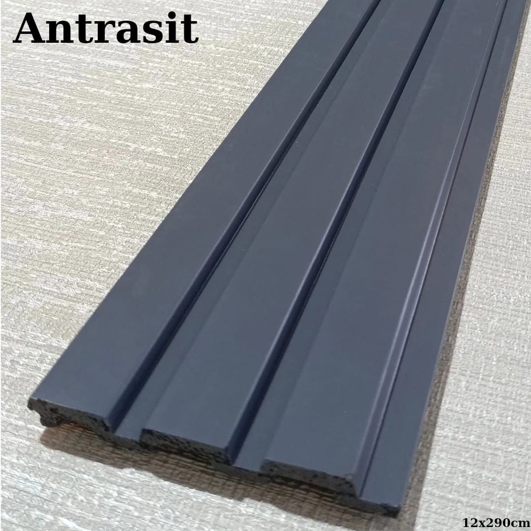 ANTRASİT PVC DUVAR LAMBRİ PANEL 