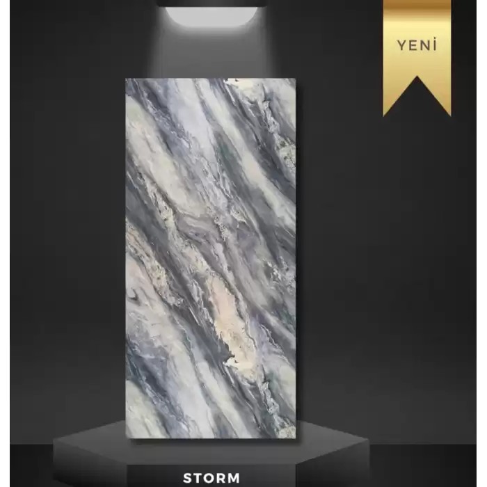 Storm  Mermer Desenli Pvc Duvar Paneli 122x244 cm