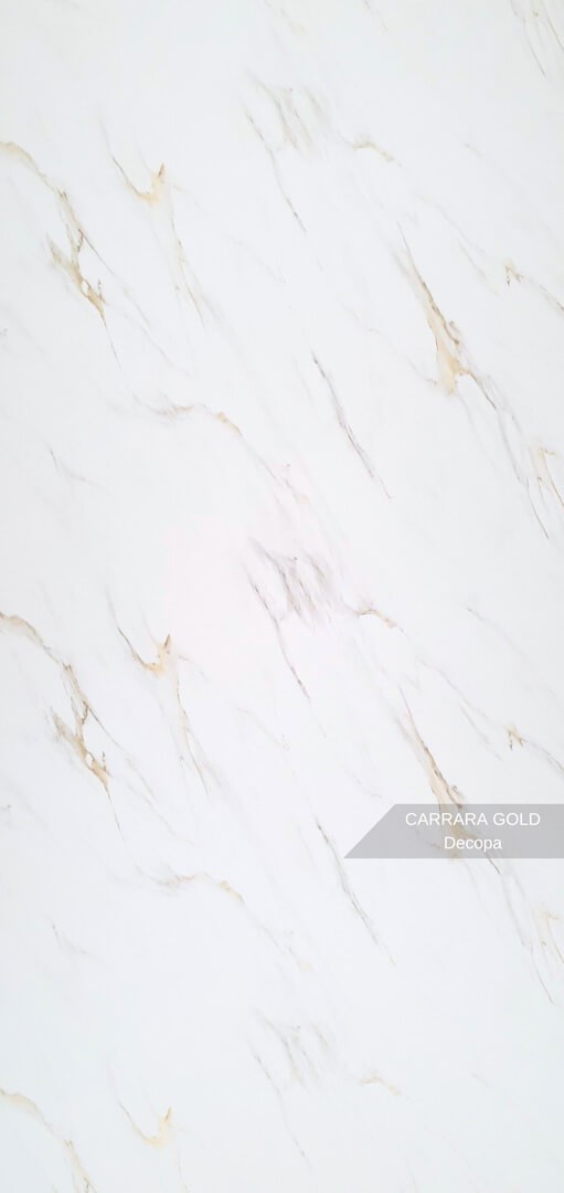 Carrara Gold  Mermer Desenli Pvc Duvar Paneli 122x244 cm