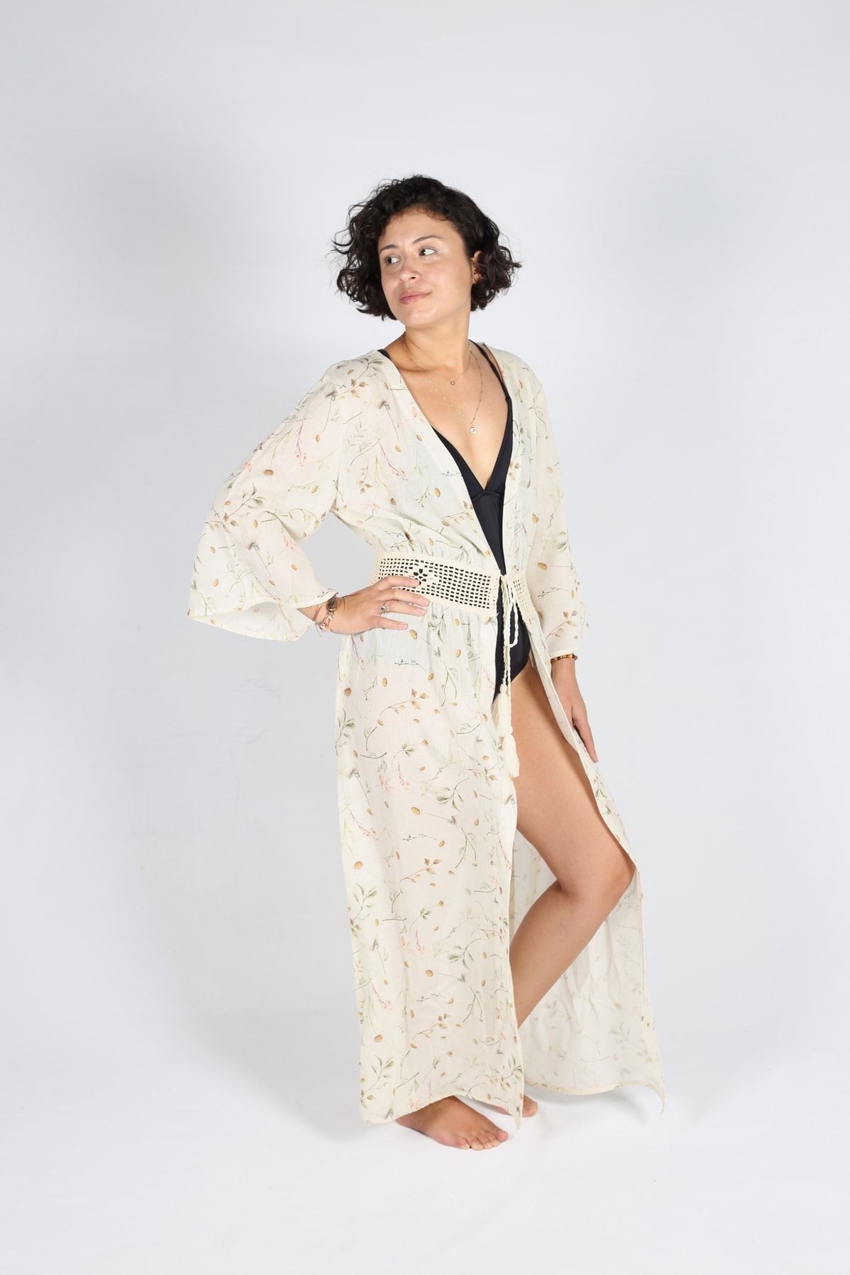 Heritage Kadın Plaj Kaftan Kimono Pareo - ZTKİMONO