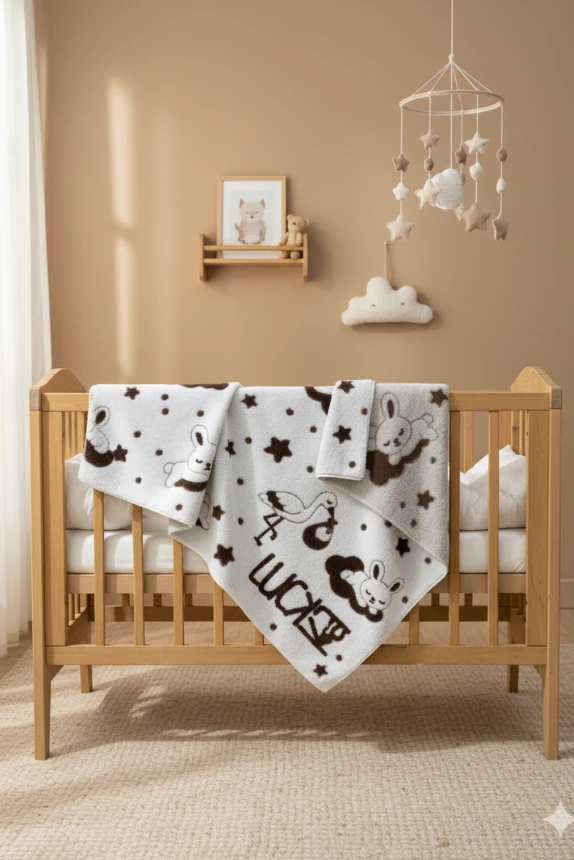 Bunny Peluş Bulut Bebek Battaniyesi