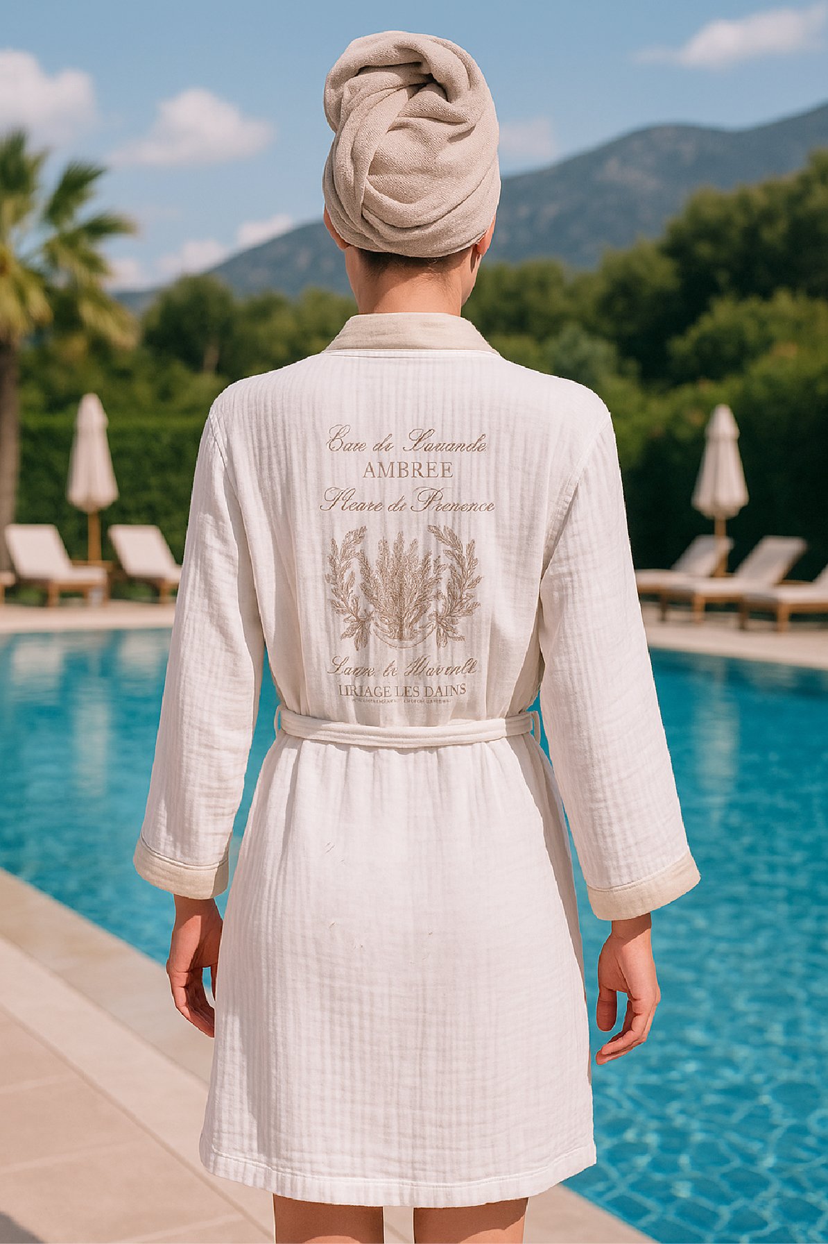 Baskılı Müslin Kimono Bornoz – Unisex | %100 Pamuk Yumuşacık 2 Katlı Doğal Kumaş