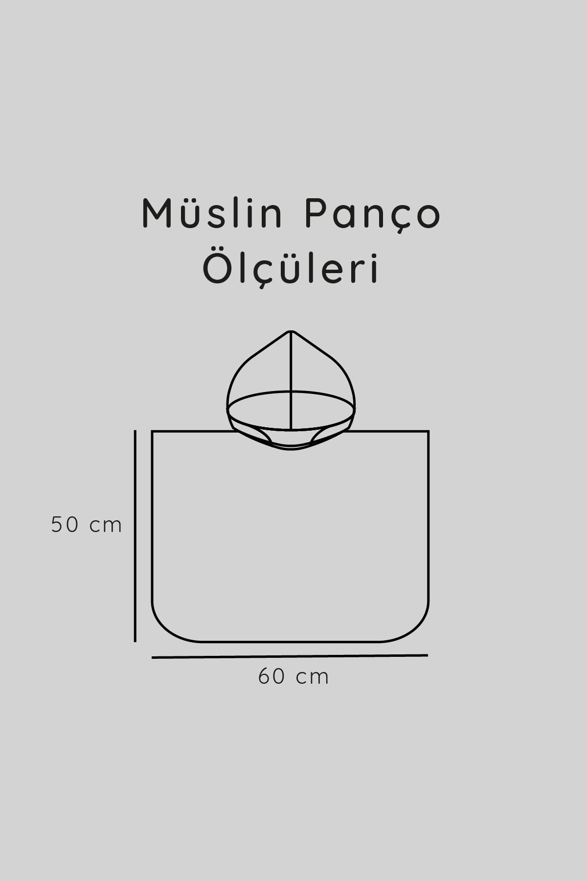 %100 Pamuk Bebek Çocuk Müslin Panço - Ztpanço