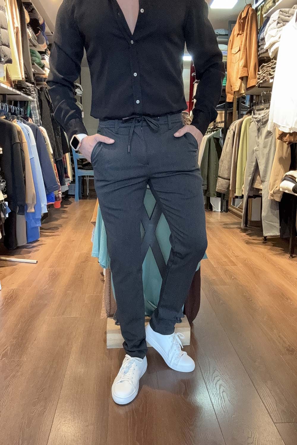 Anratsit Slim Fit Kışlık Jogger Kumaş Pantolon DJP-PNT-ANT