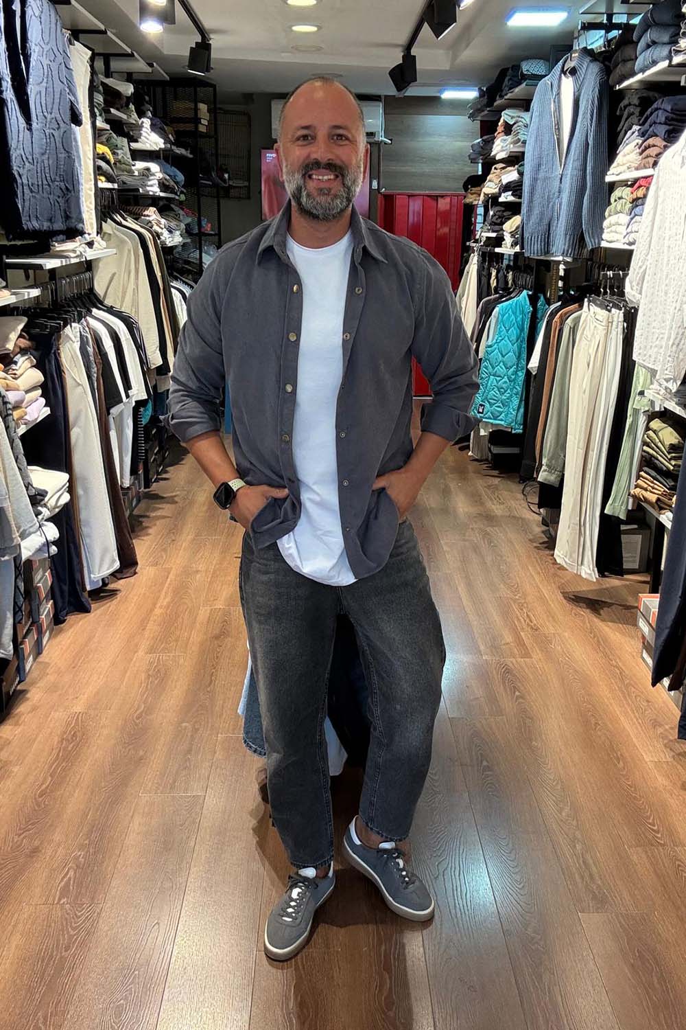 Erkek İnce Fitilli Kadife Gömlek GML2624