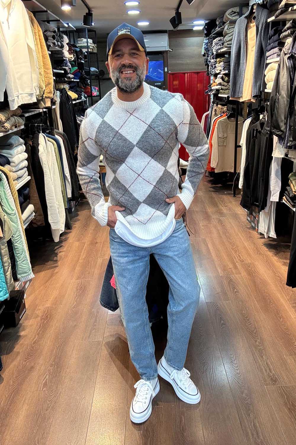 Erkek Slim Fit Yün Trıko TRK2001