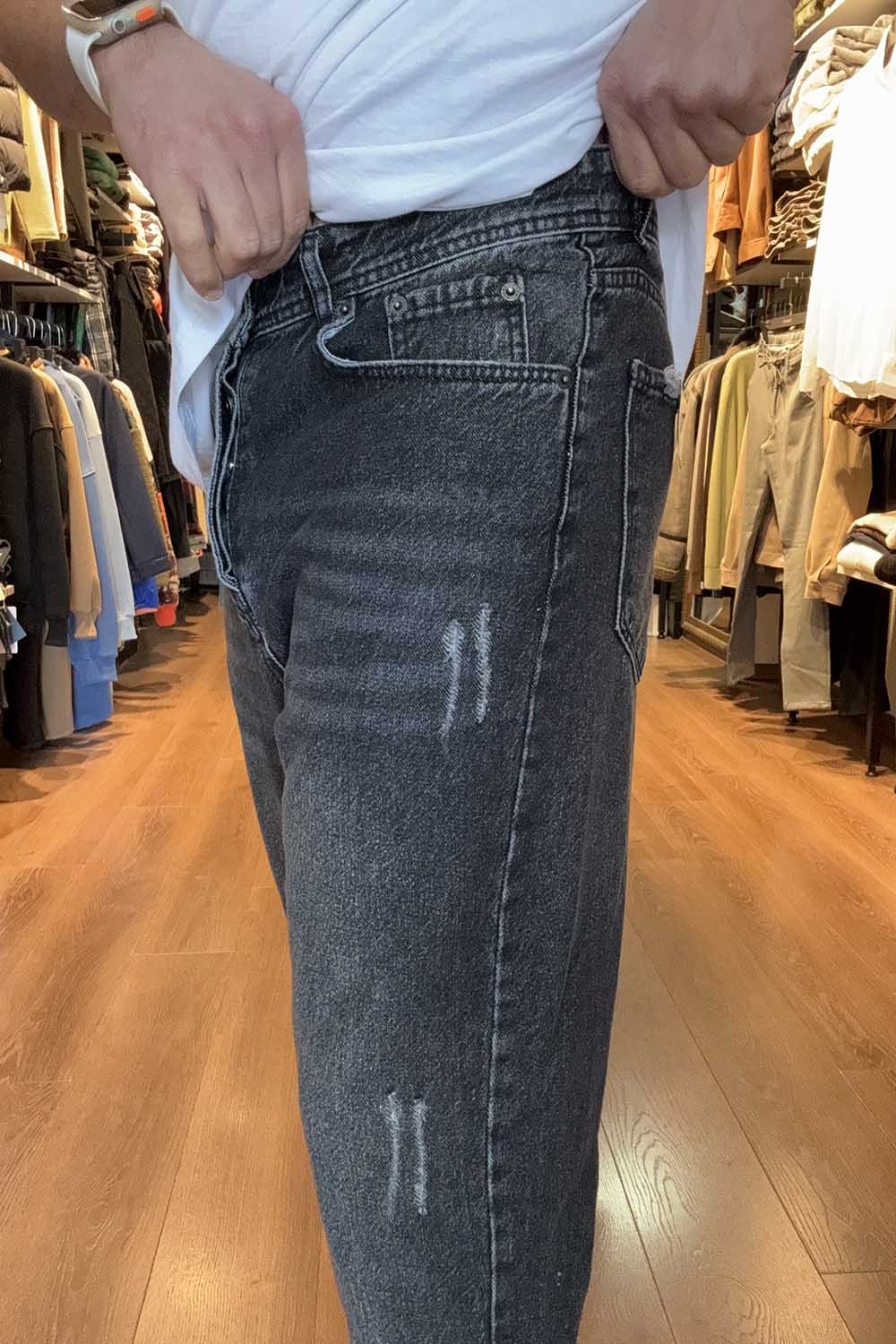 Anratsit BoyFriend Denim Pantolon Tırnaklı DNT-PNT-ANT