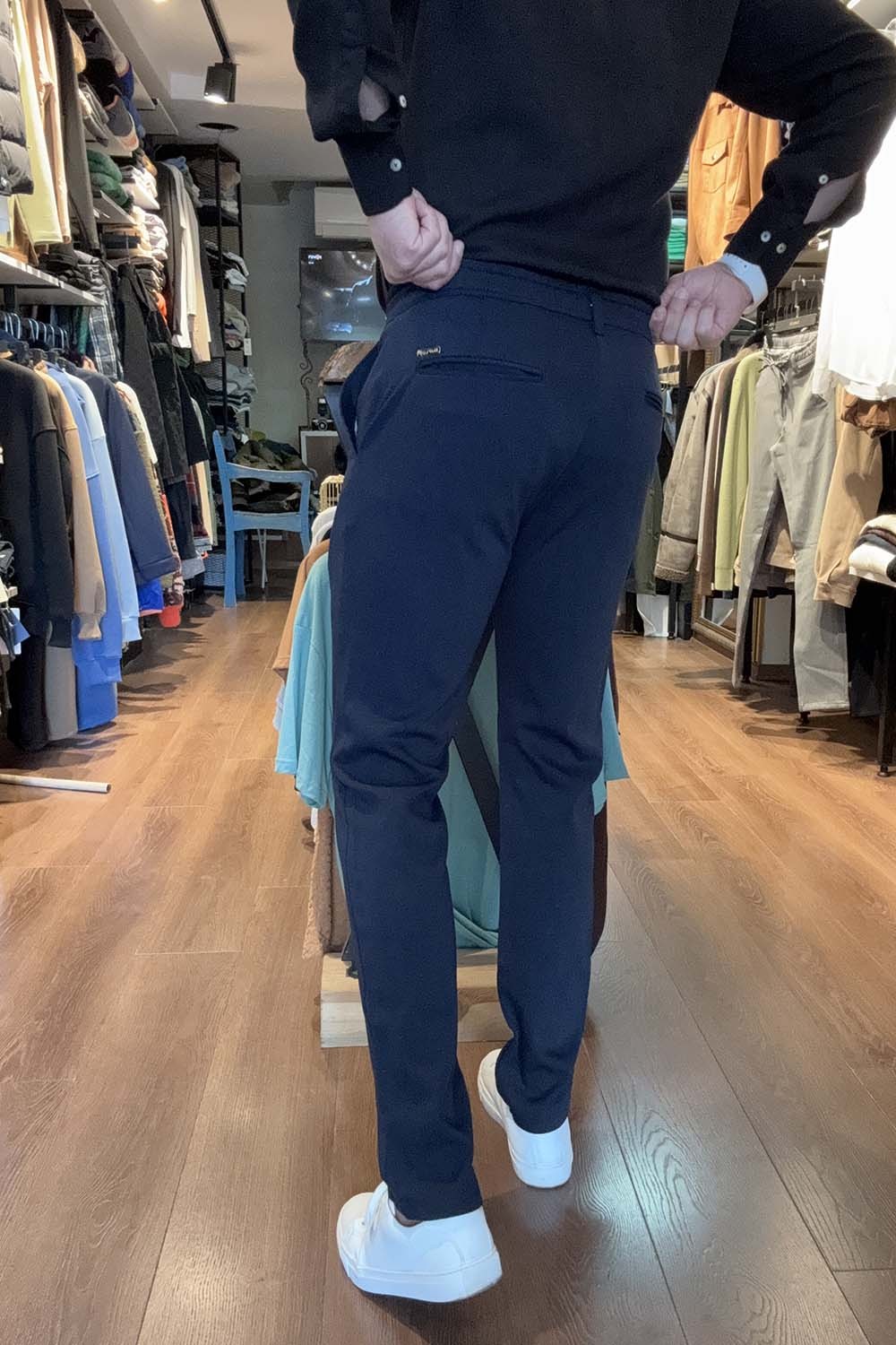 Lacivert Slim Fit Kışlık Jogger Kumaş Pantolon DJP-PNT-LAC