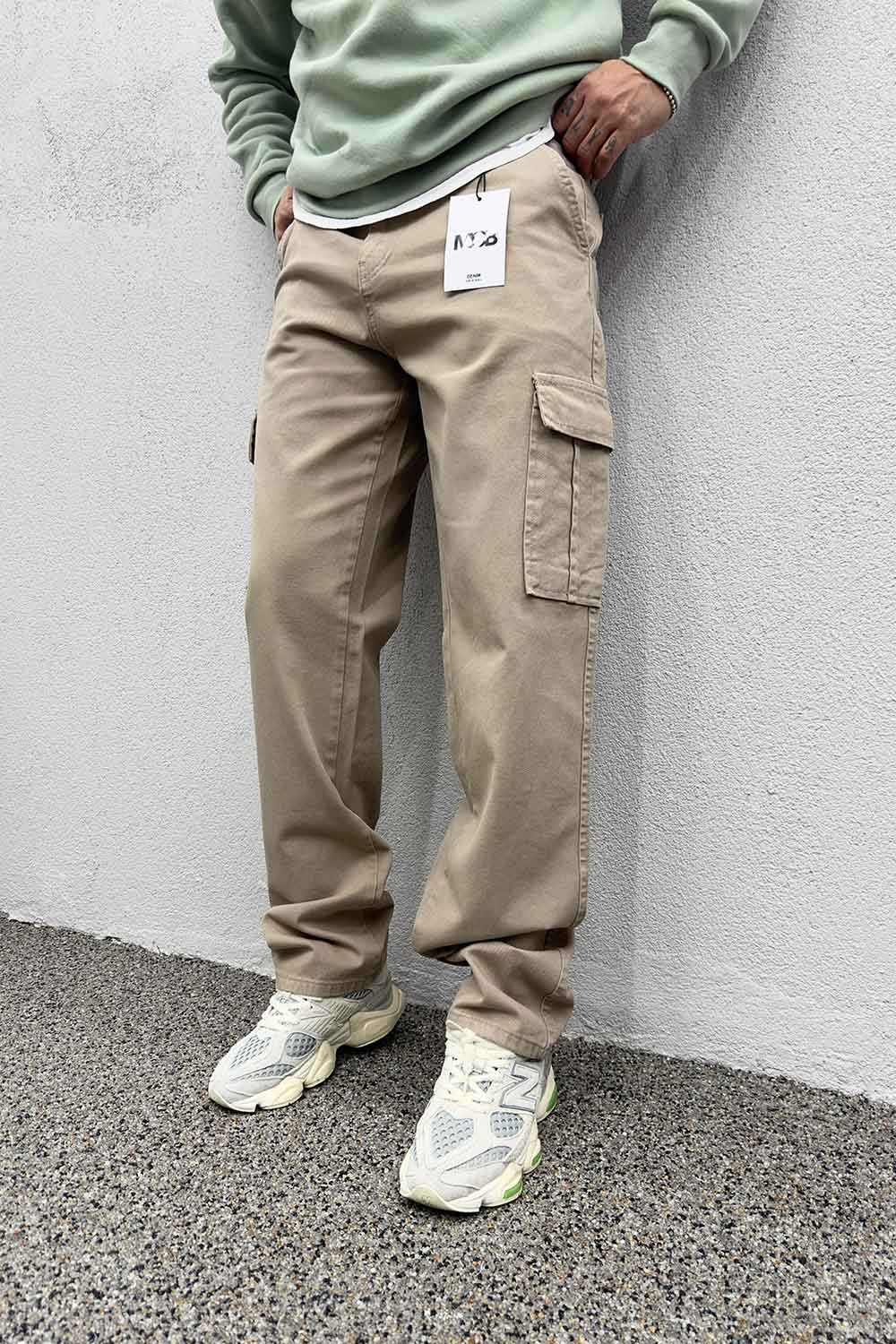 Camel Baggy Model Kargo Pantolon PSP-PNT-CML