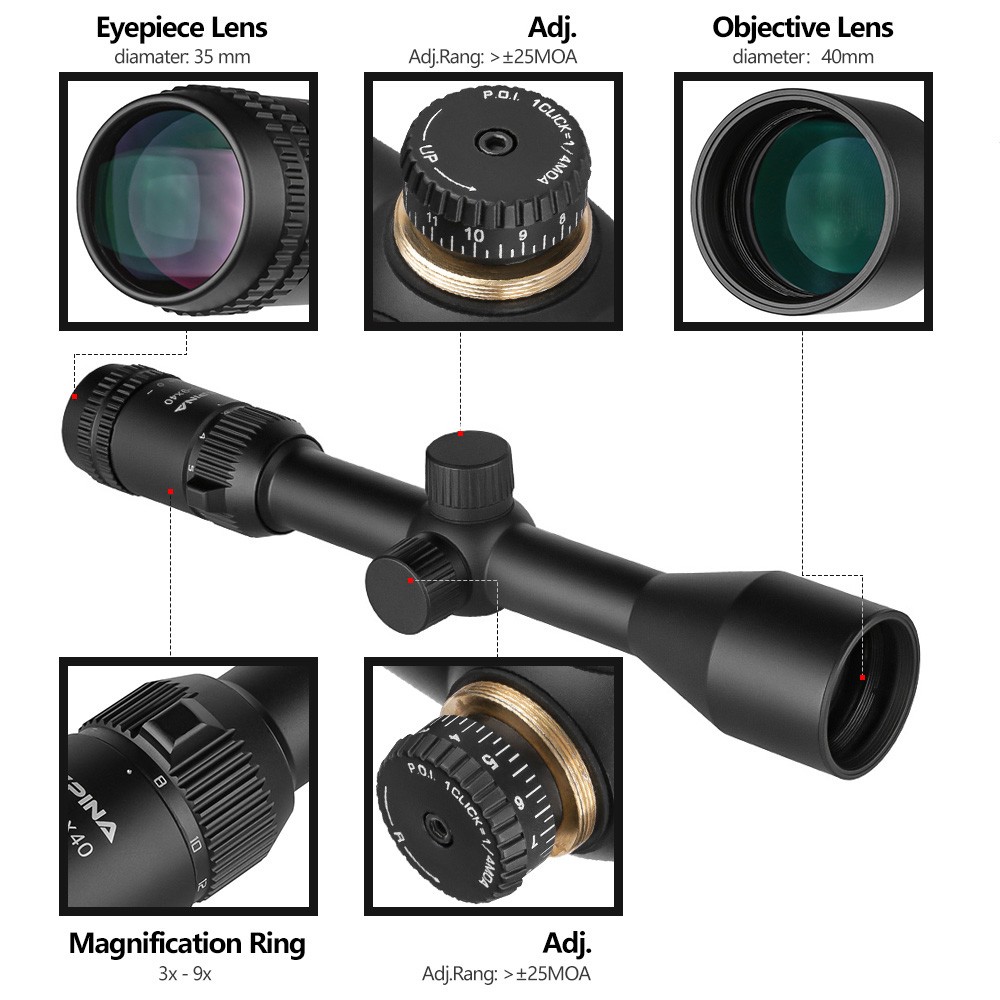 Spina Jungleshade 3-9x40 BDC (SCOL-2320) Dürbün