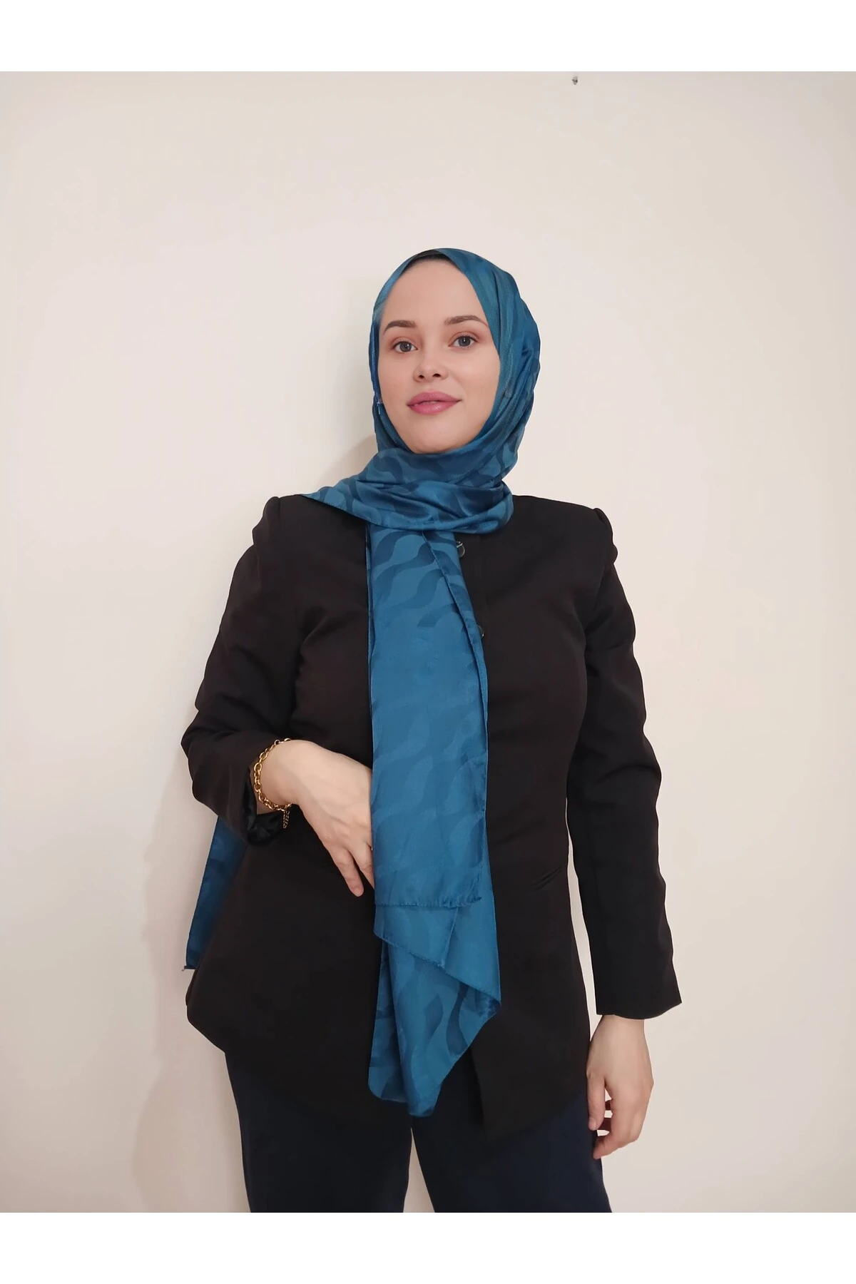 Dalga Desenli Jakar Şal