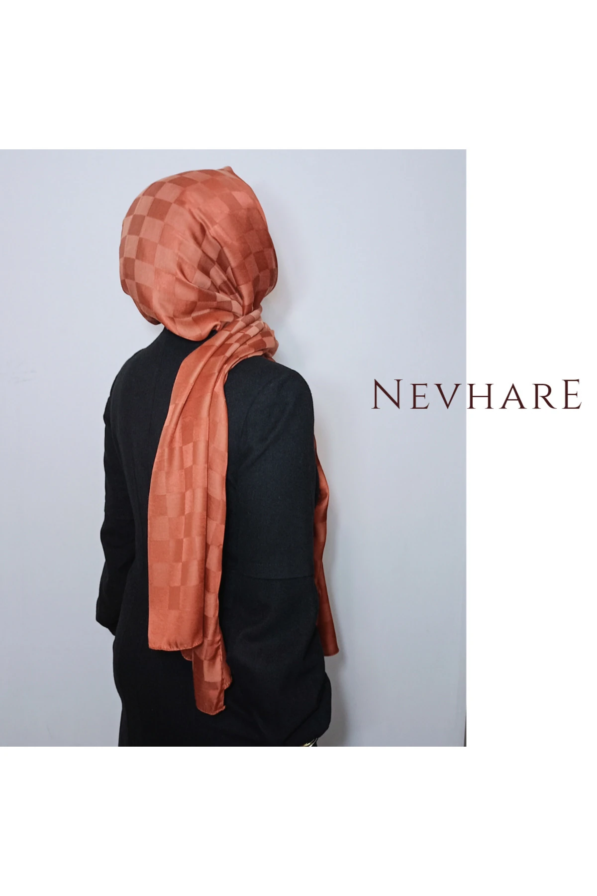 Kiremit Damalı ve Jakarlı Şal