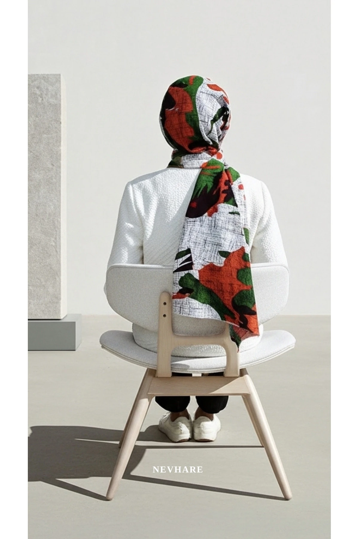 Desenli Çok Renk  Şal