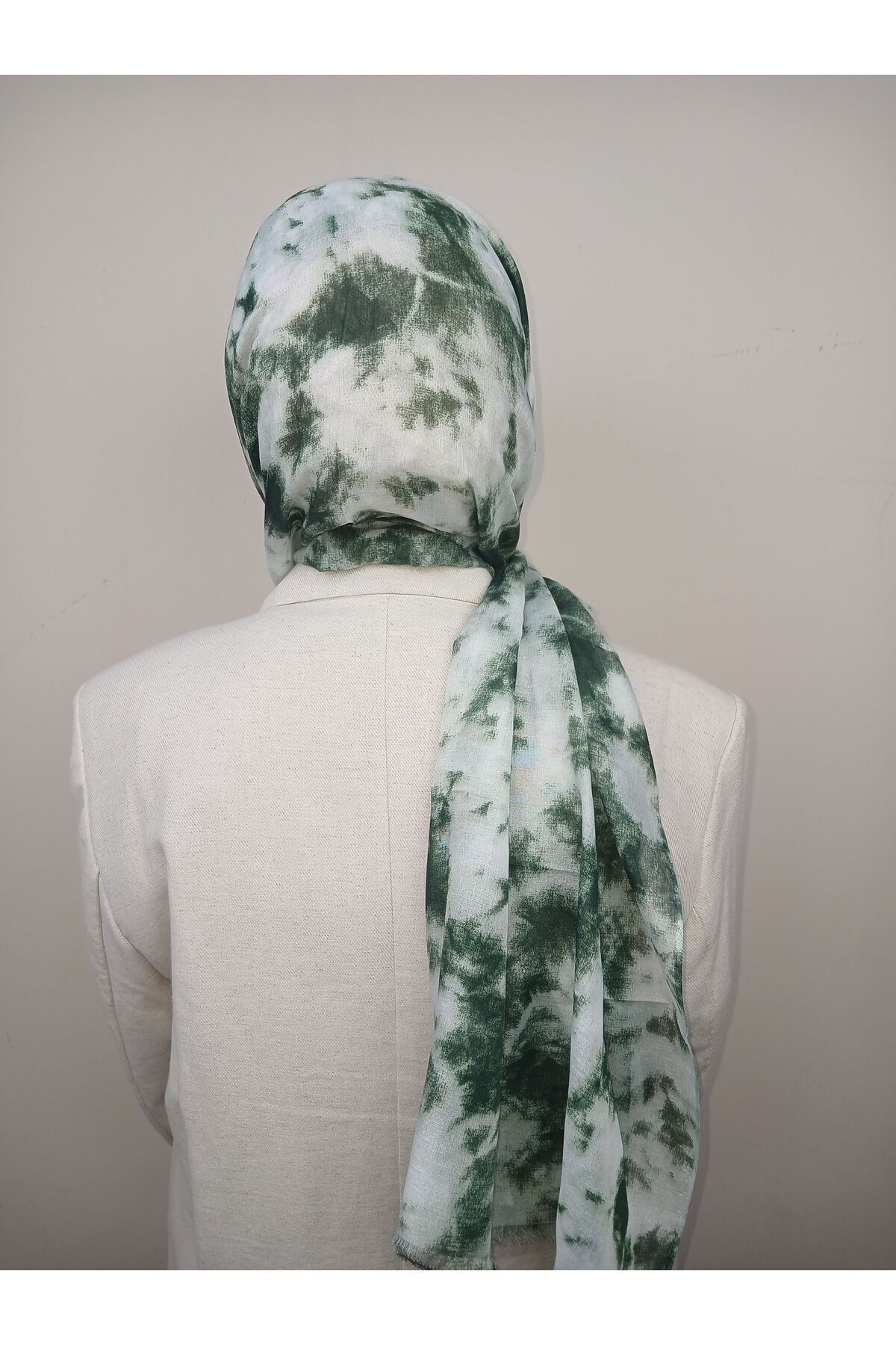 Yeşil Beyaz Şal