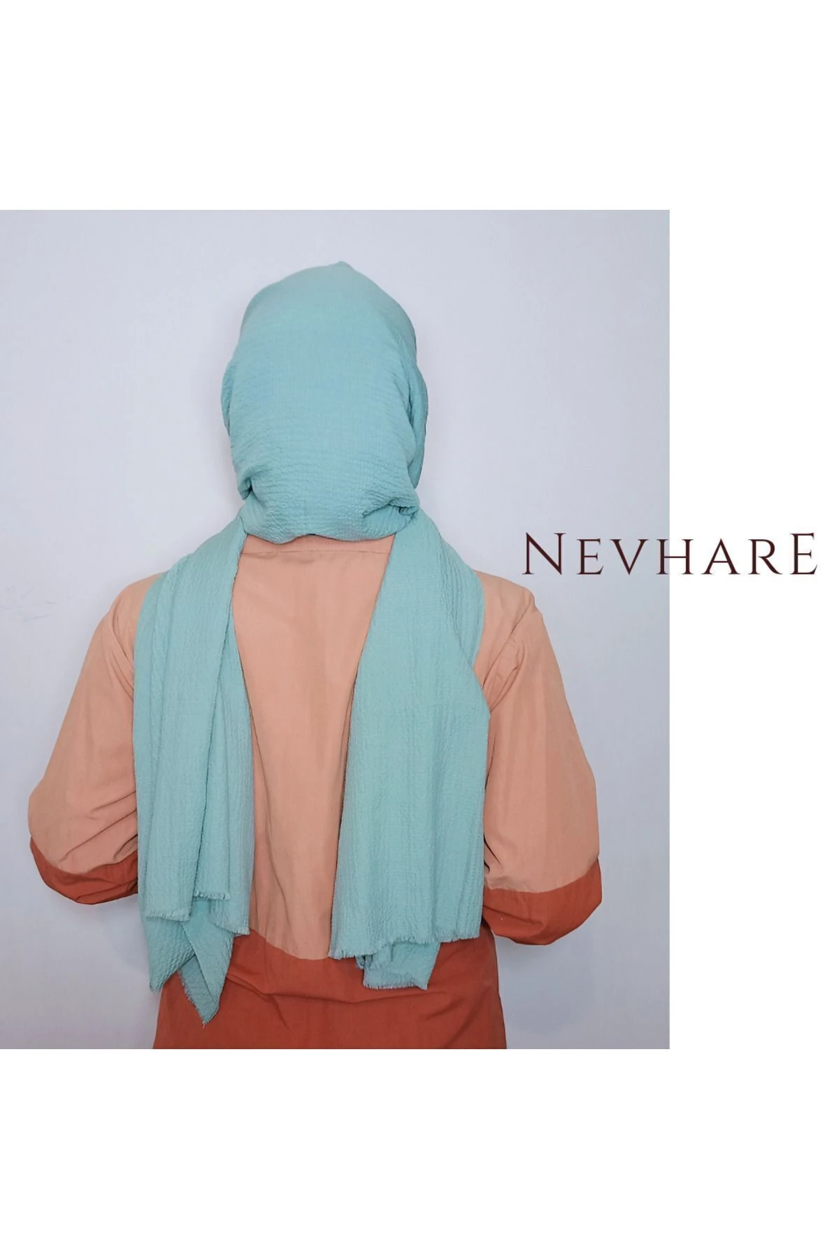 Su Yeşili  Düz Şal