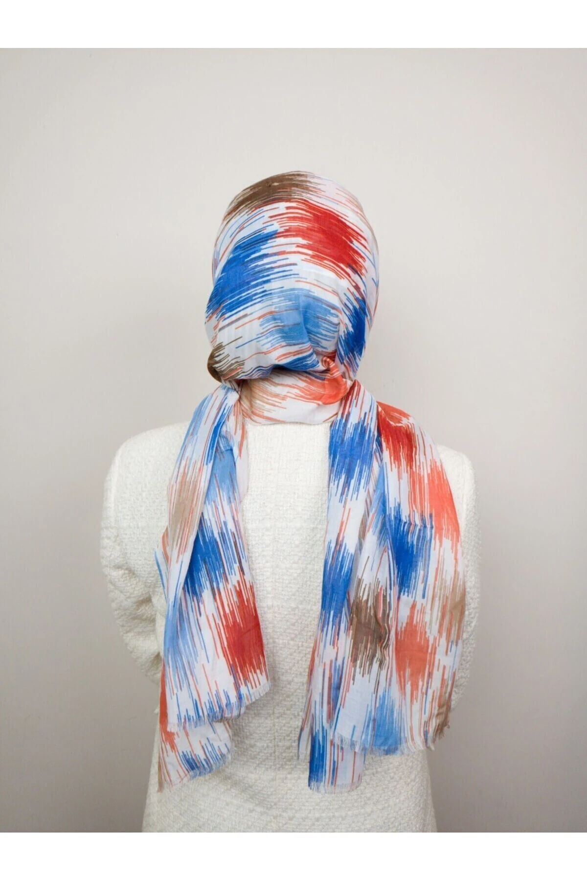 Çizgi  Desenli Şal