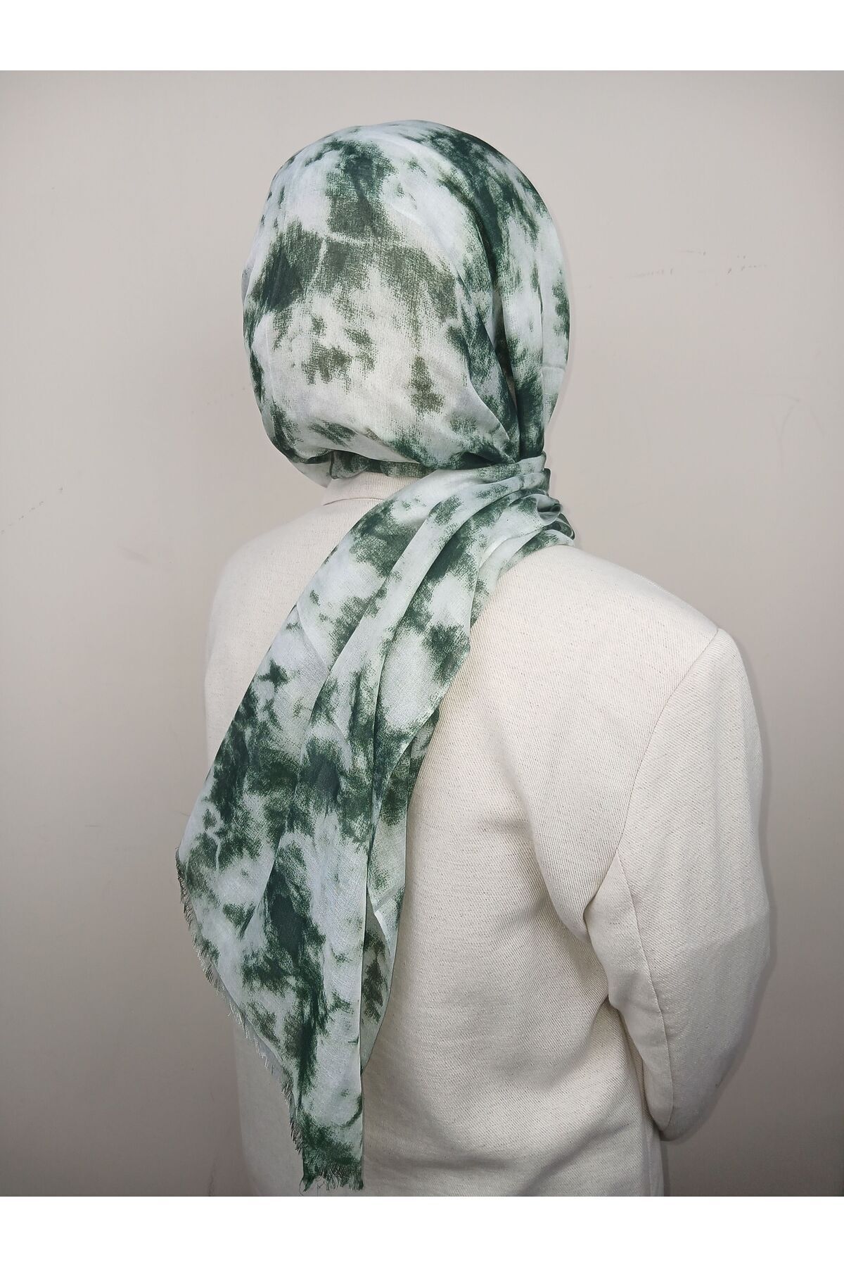 Yeşil Beyaz Şal