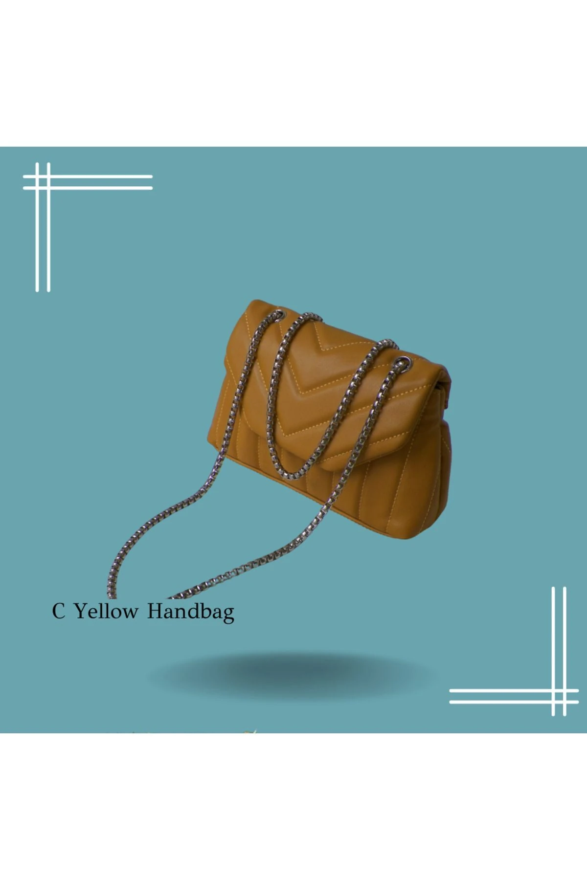 C Yellow Handbag