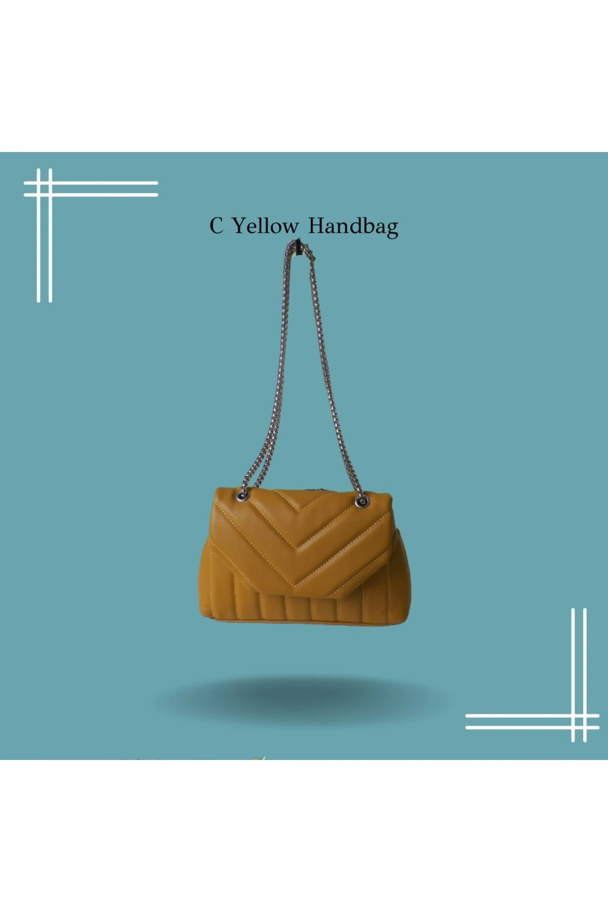 C Yellow Handbag