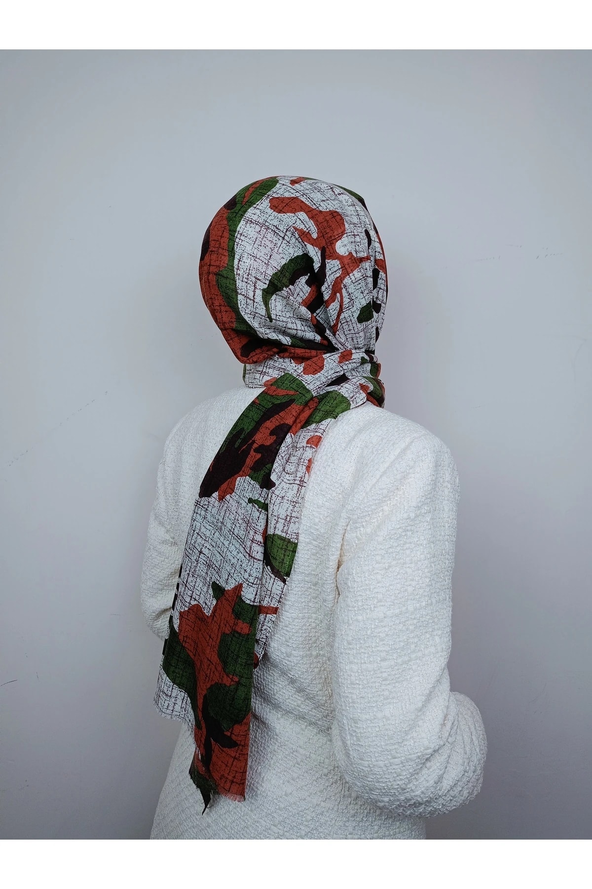 Desenli Çok Renk  Şal