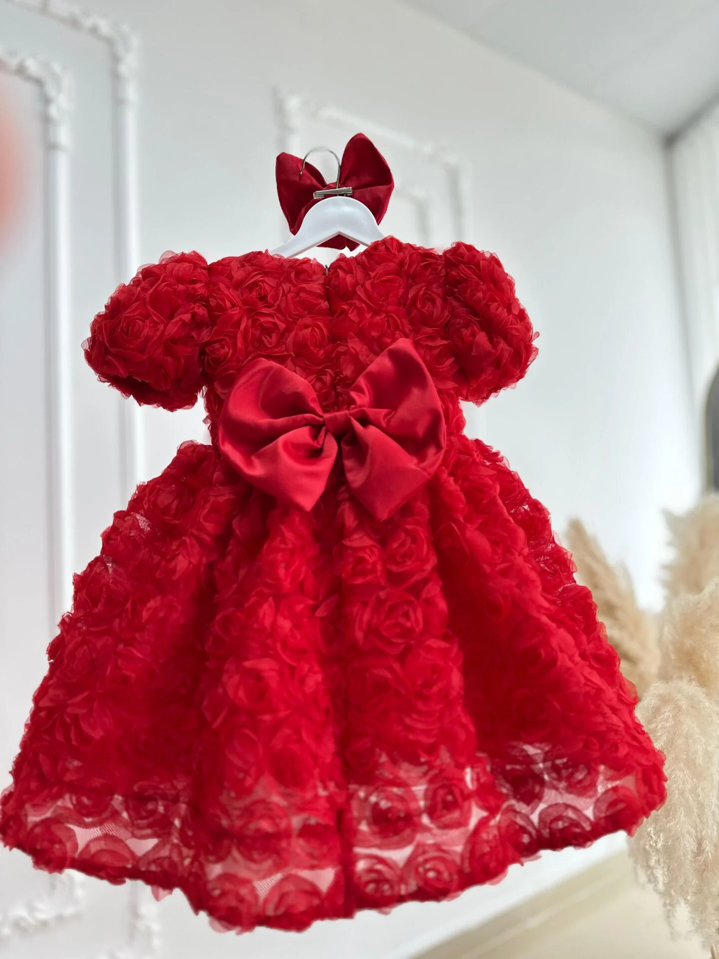 Gül Tomurcuğu Elbise Kırmızı