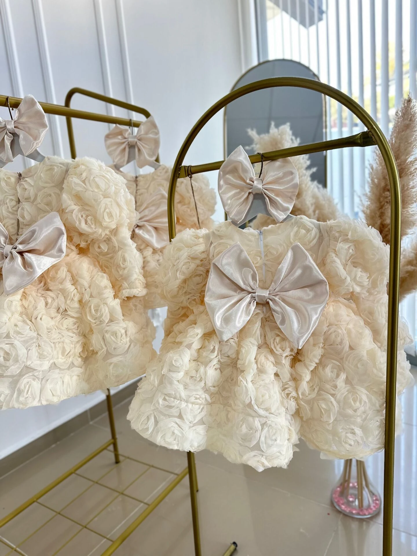 Masal Gülü Abiye Elbise Beyaz