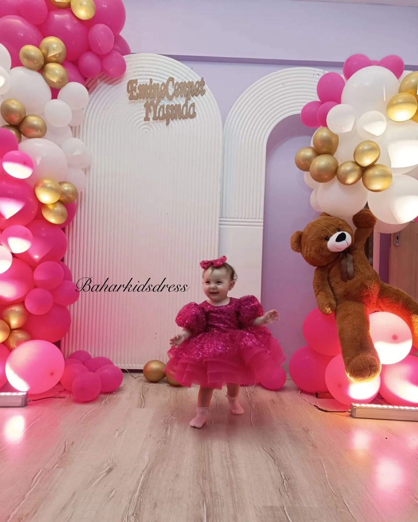 Begonvil Abiye Elbise Fuşya